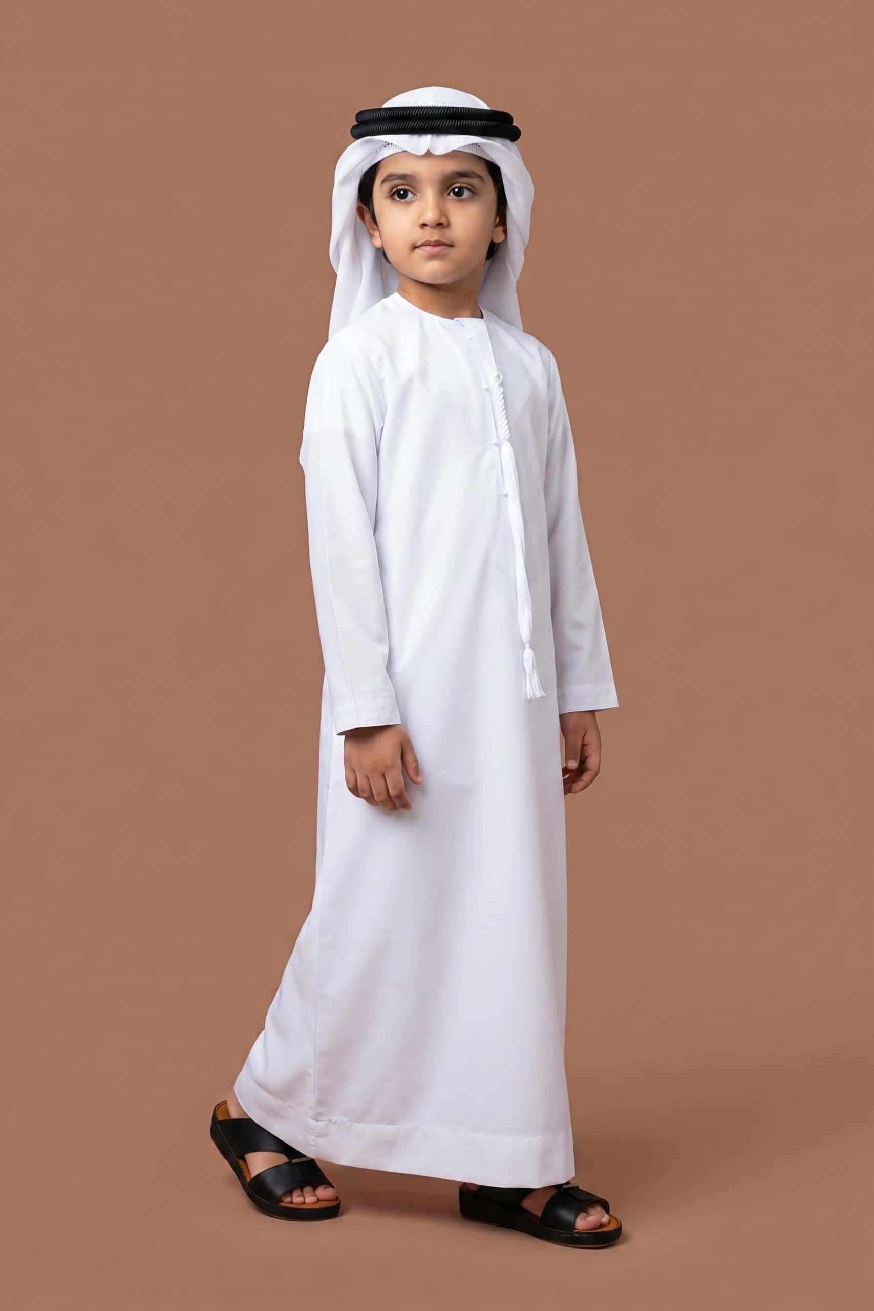 Baby White Kids Thobe 5
