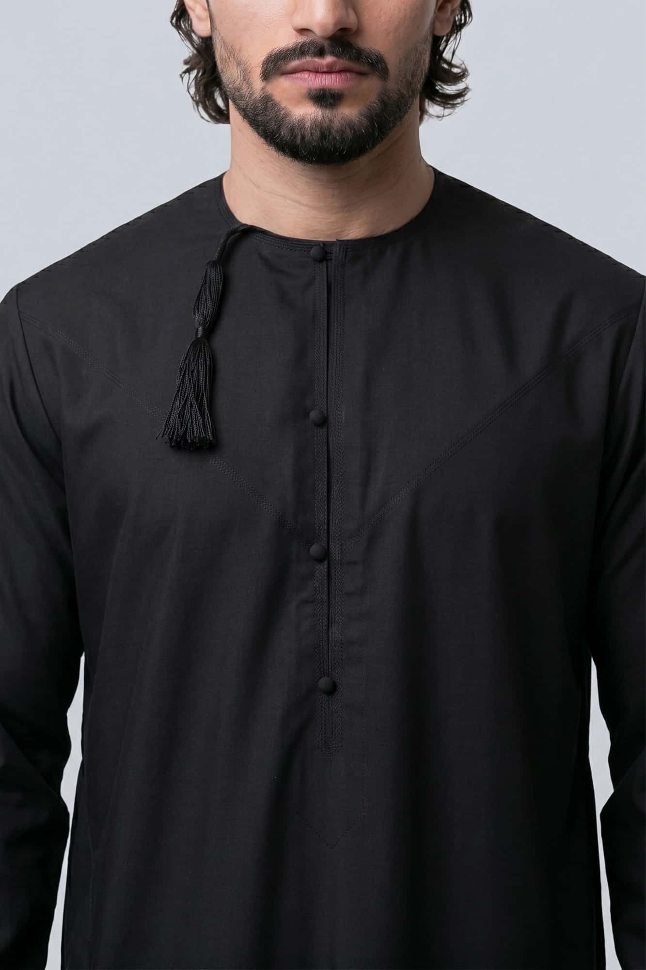 Black Omani Thobe 7