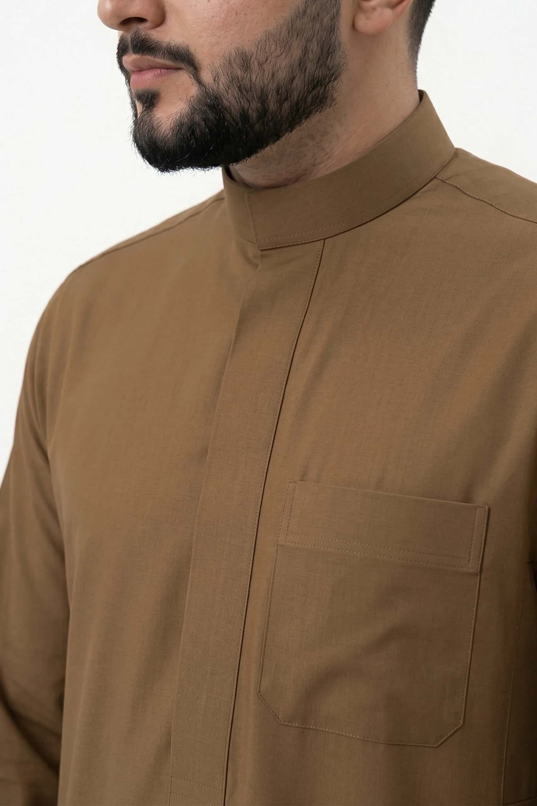 Burnt Camel Saudi Thobe 6