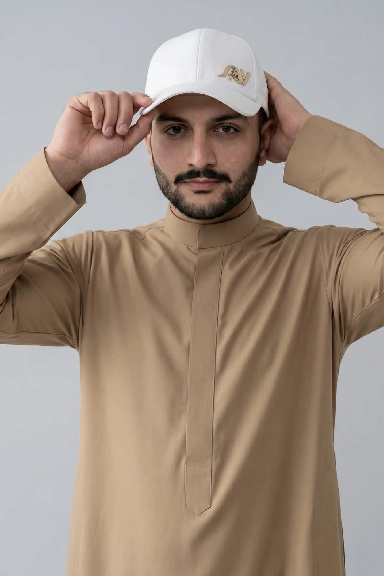 China Wool Basic Beige Saudi Thobe 2
