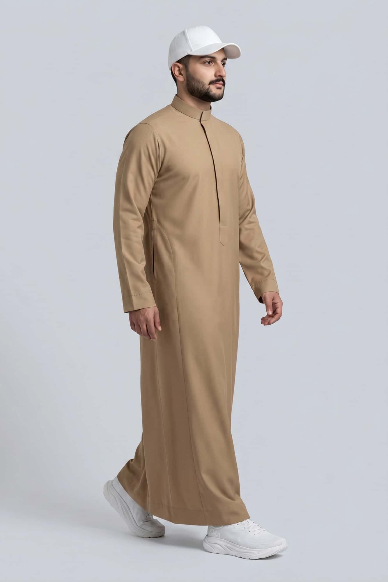 China Wool Basic Beige Saudi Thobe 3