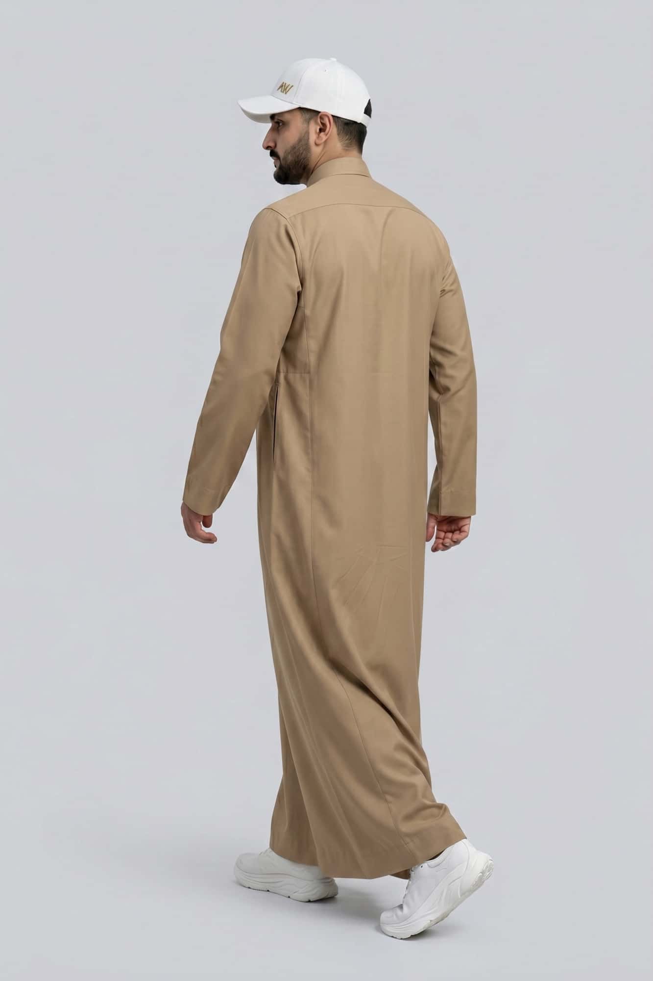 China Wool Basic Beige Saudi Thobe 7