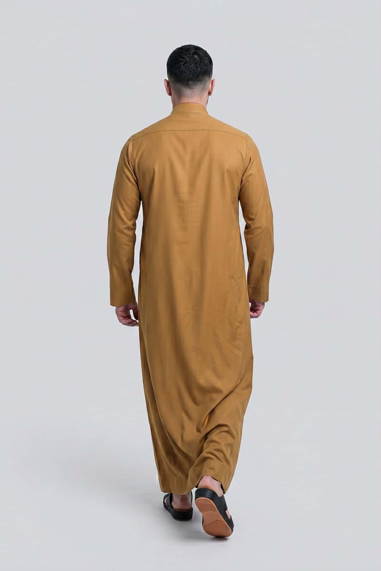 China Wool Gold Ochre Saudi Thobe 8