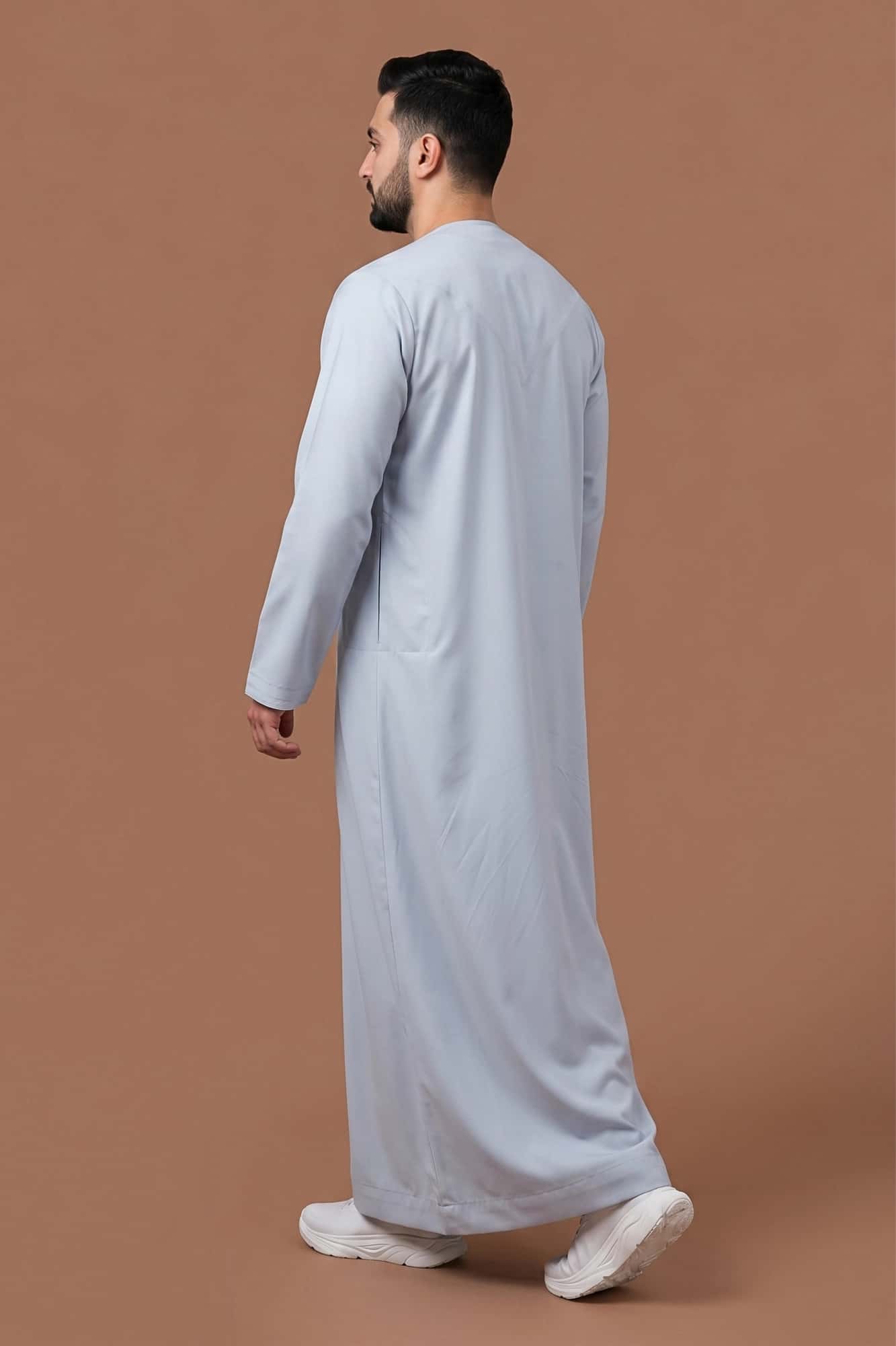 Chrome Grey Omani Thobe 10