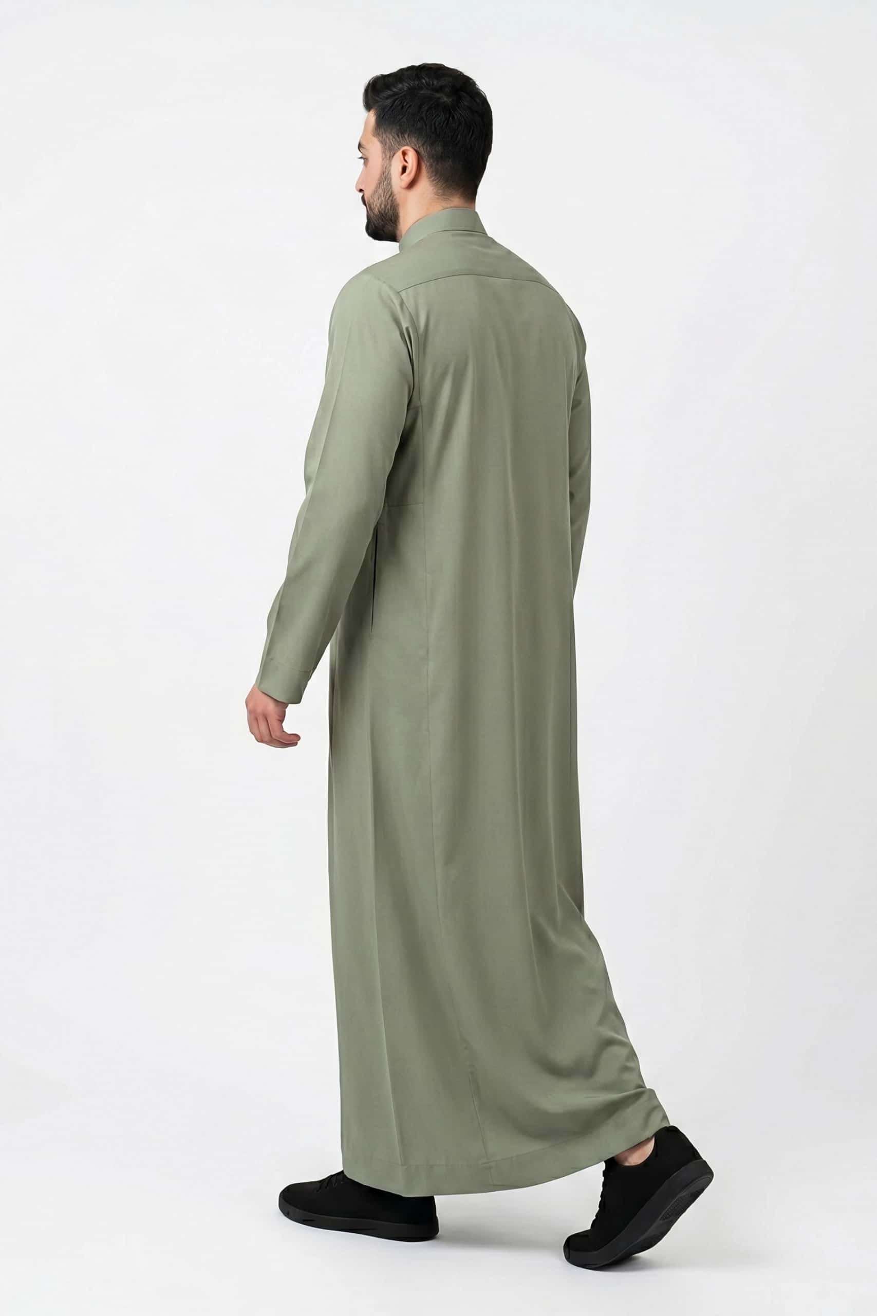 Dusty Olive Saudi Thobe 8
