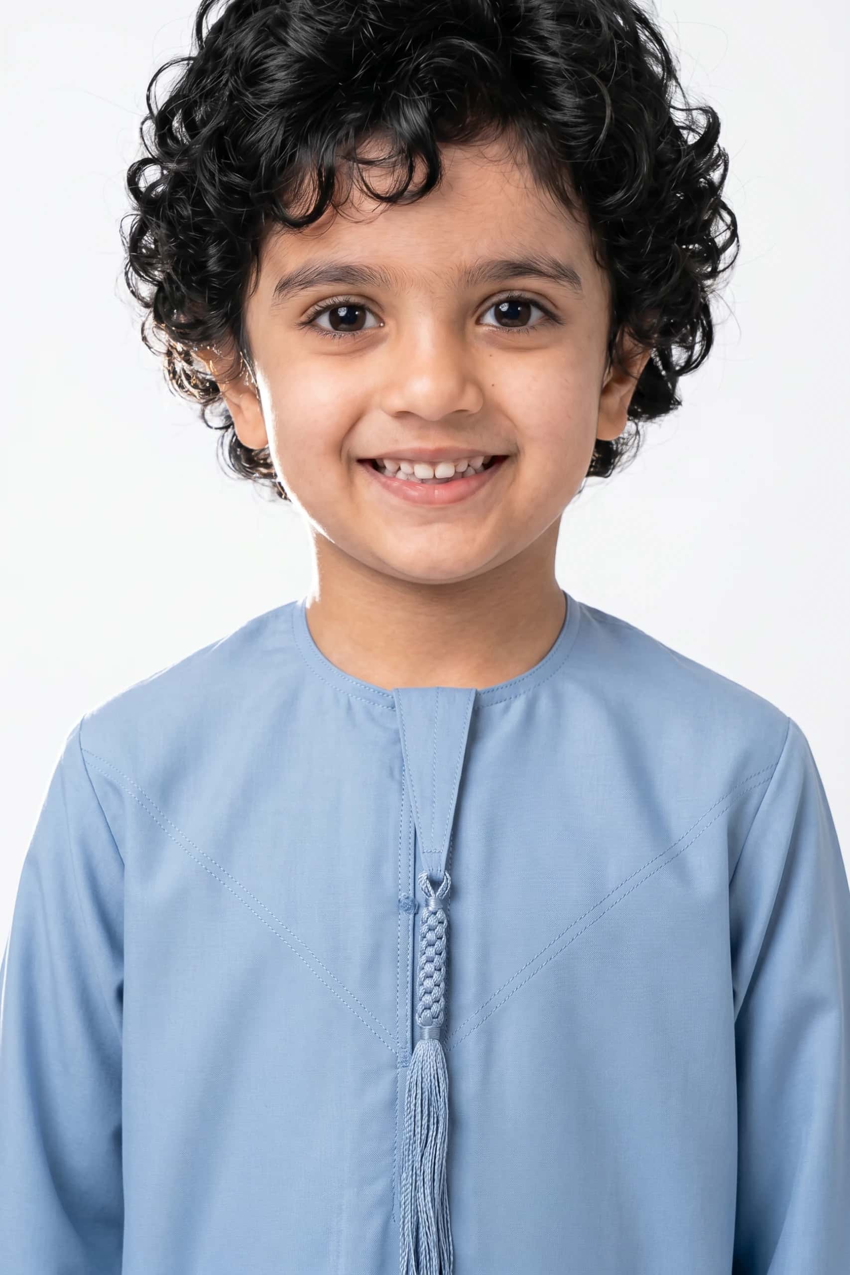 Dusty Sky Blue Kids Thobe 2