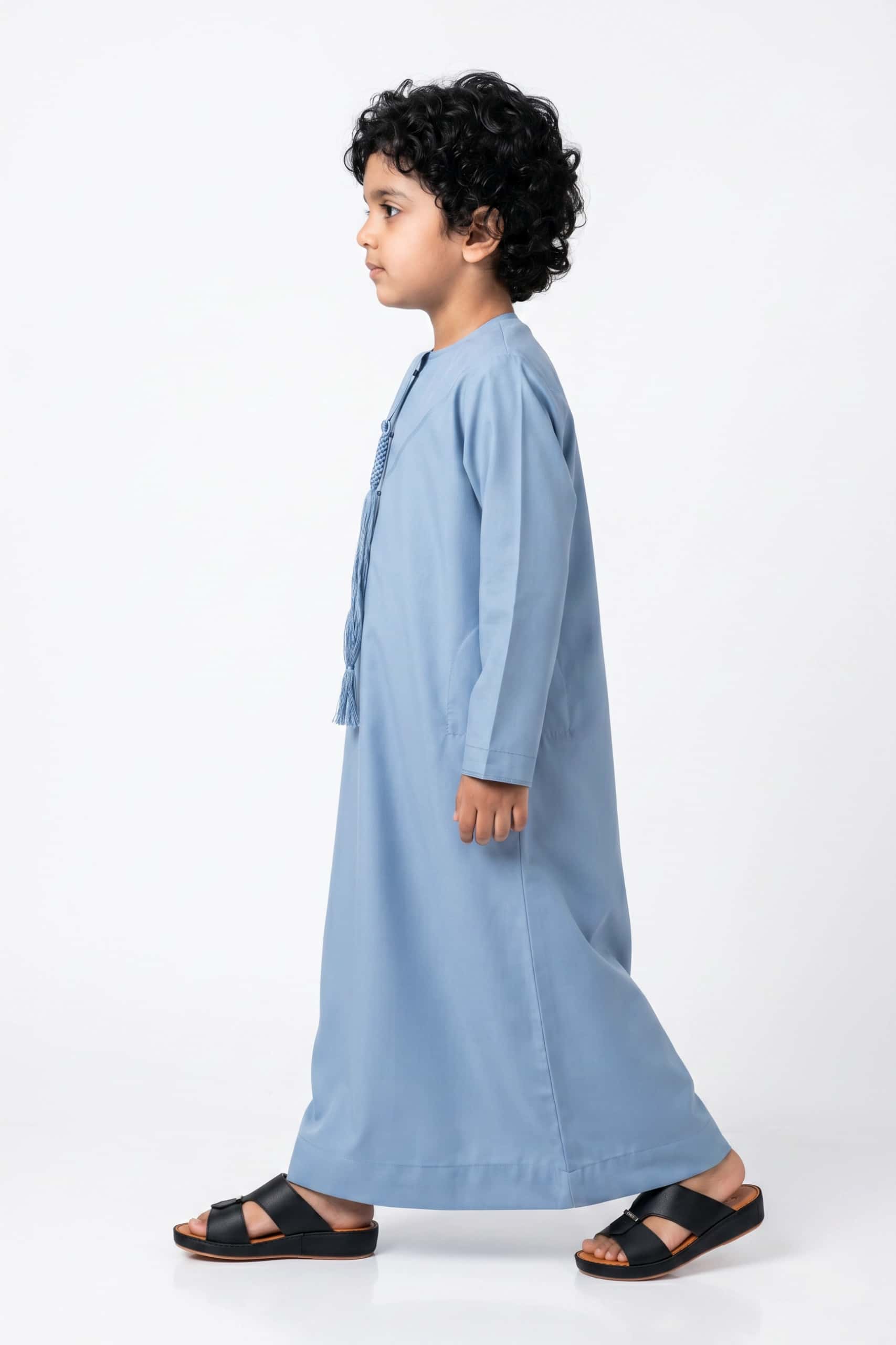 Dusty Sky Blue Kids Thobe 5