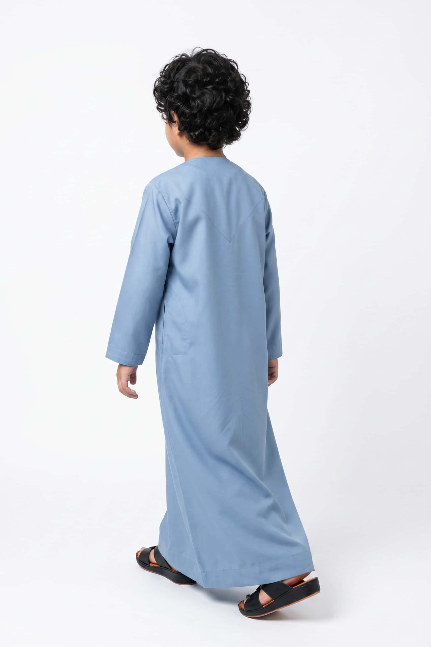 Dusty Sky Blue Kids Thobe 7