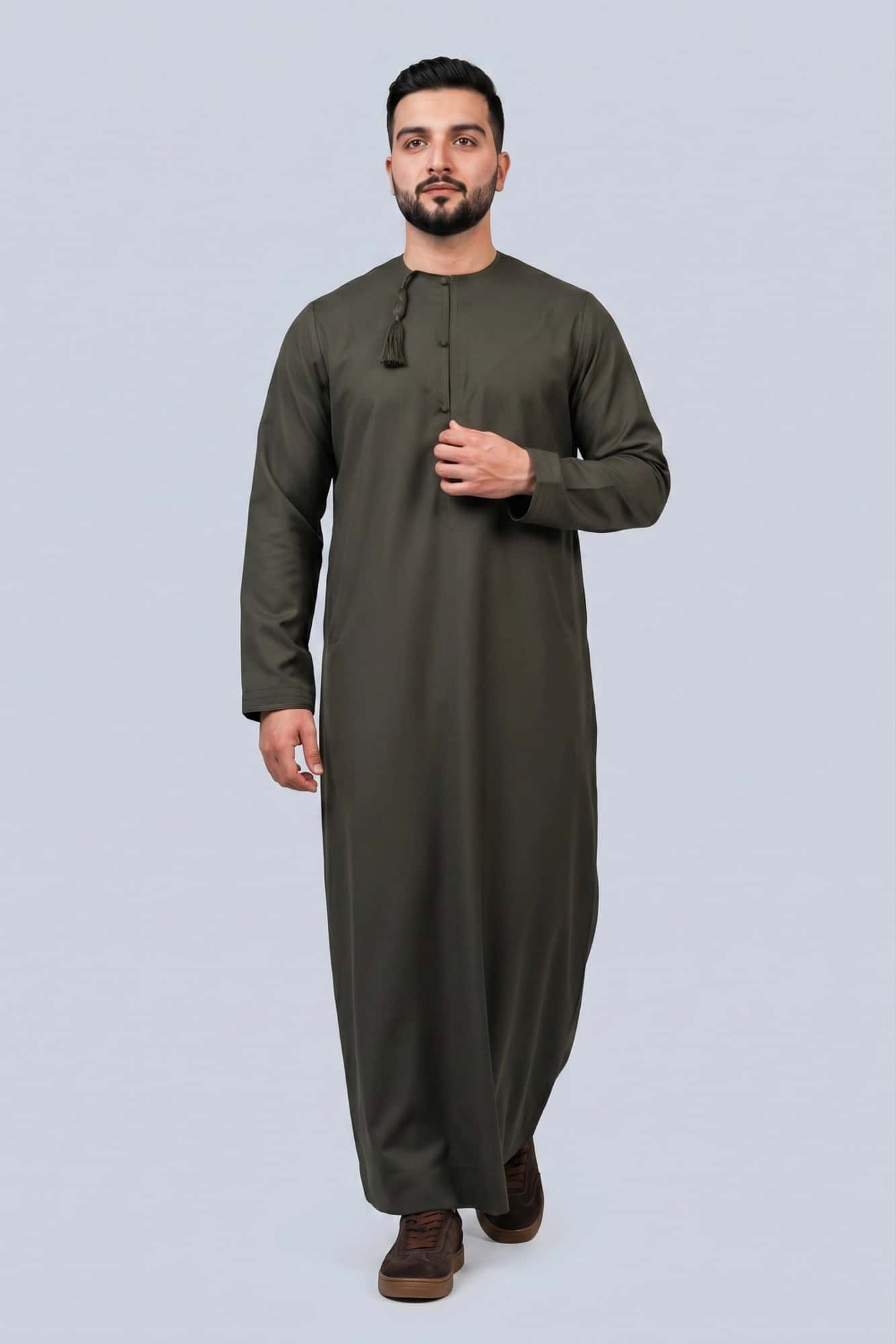 Moss Bronze Omani Thobe 11