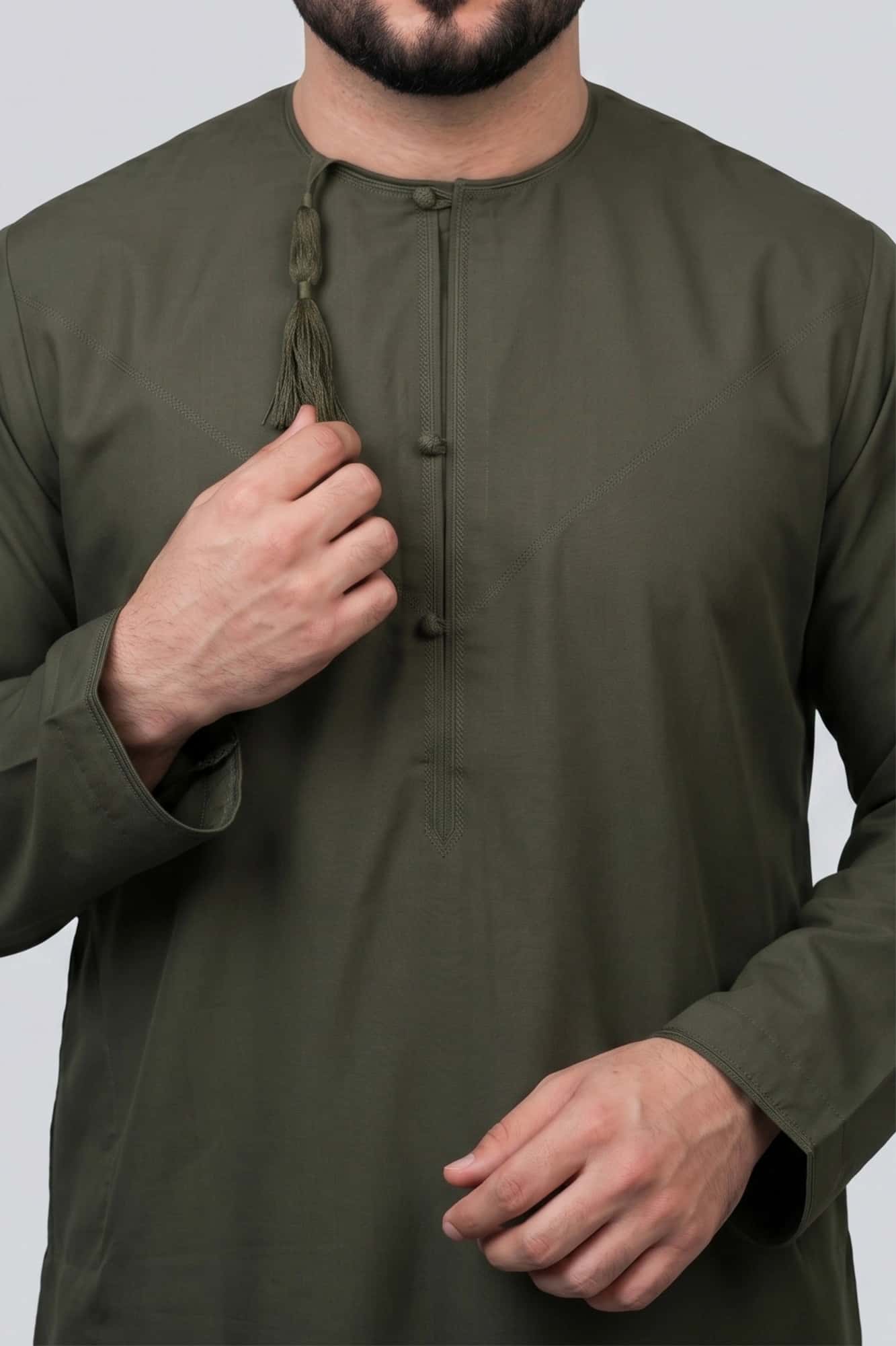 Moss Bronze Omani Thobe 9