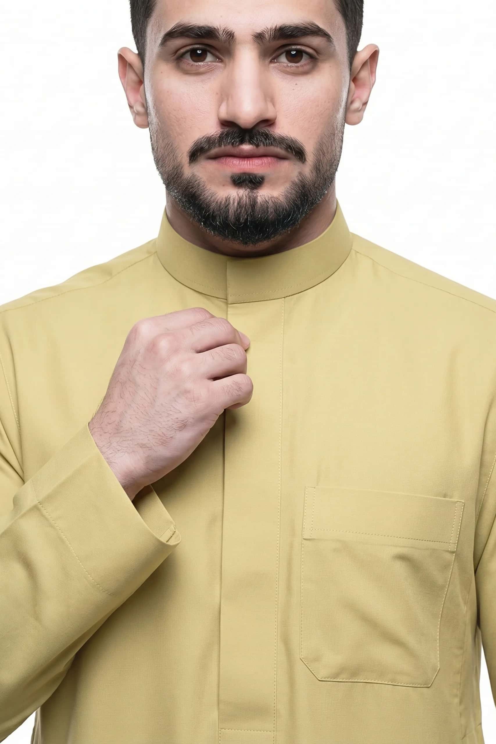 Muted Gold Saudi Thobe 2