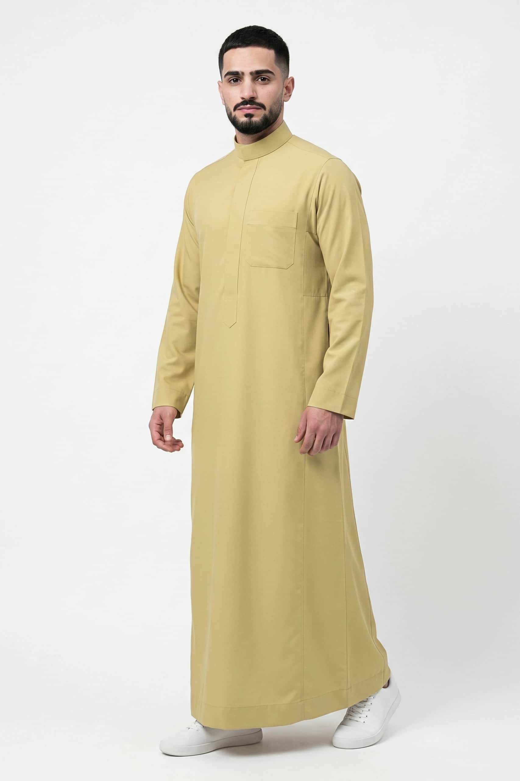 Muted Gold Saudi Thobe 3