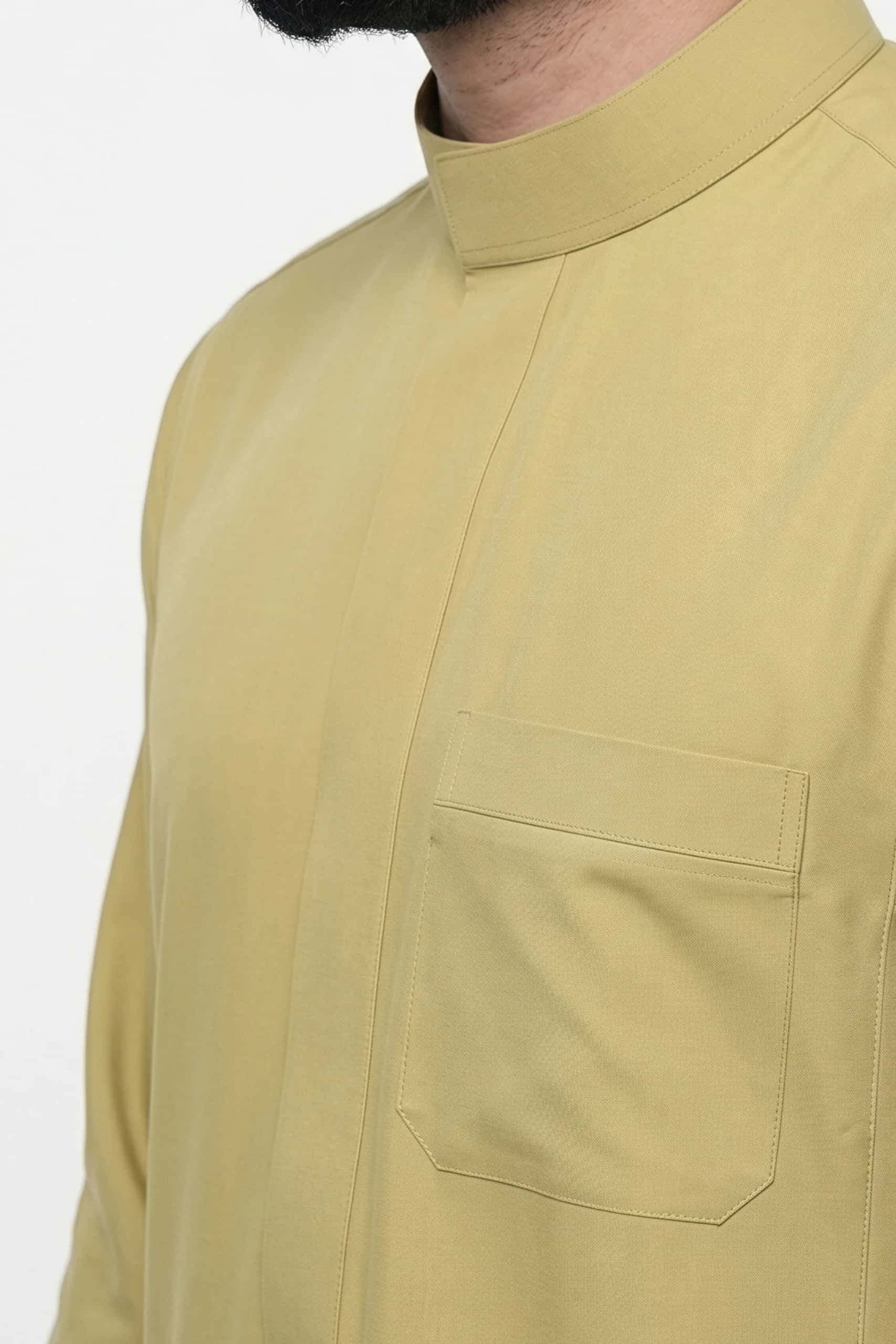 Muted Gold Saudi Thobe 4