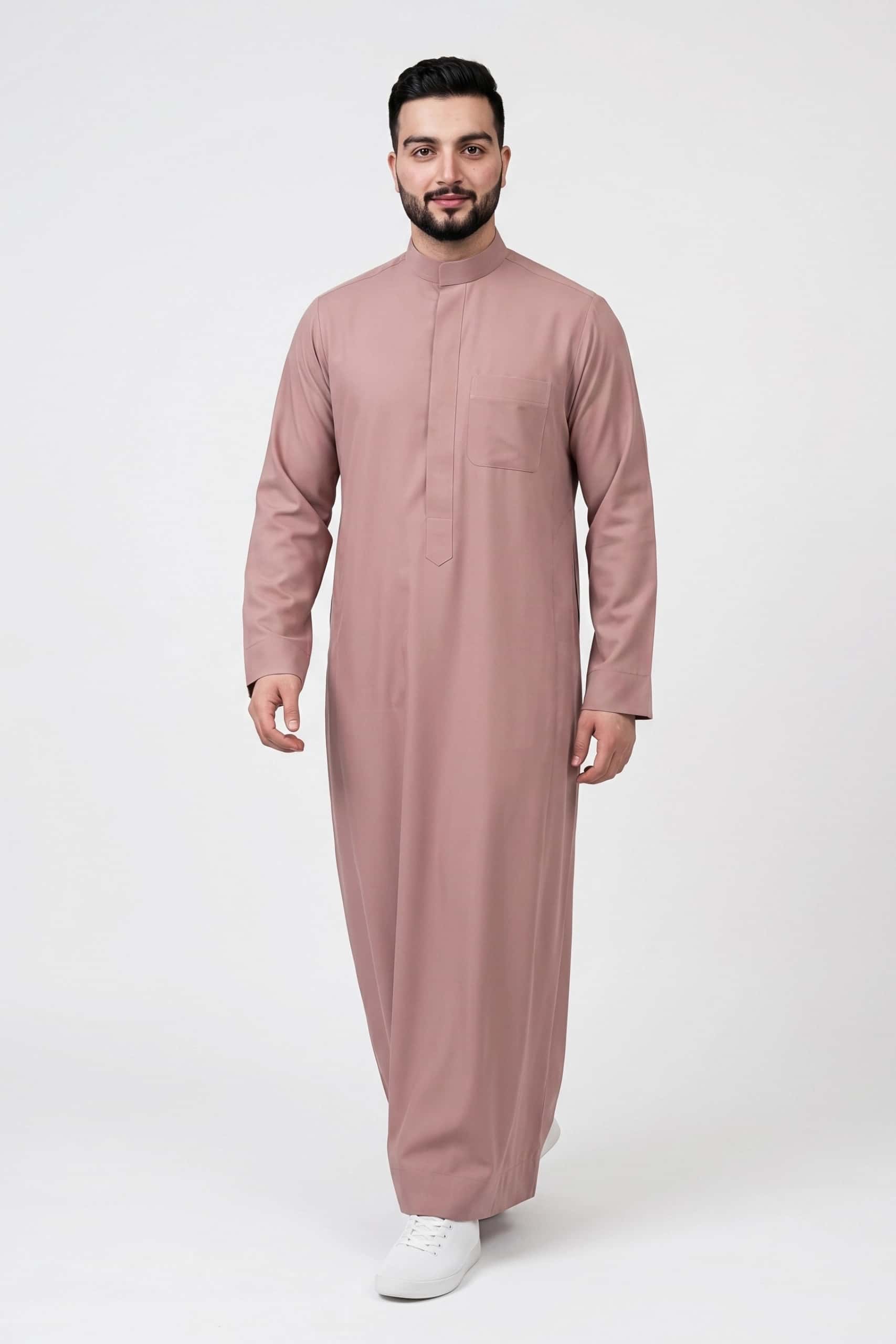 Muted Rose Saudi Thobe 3