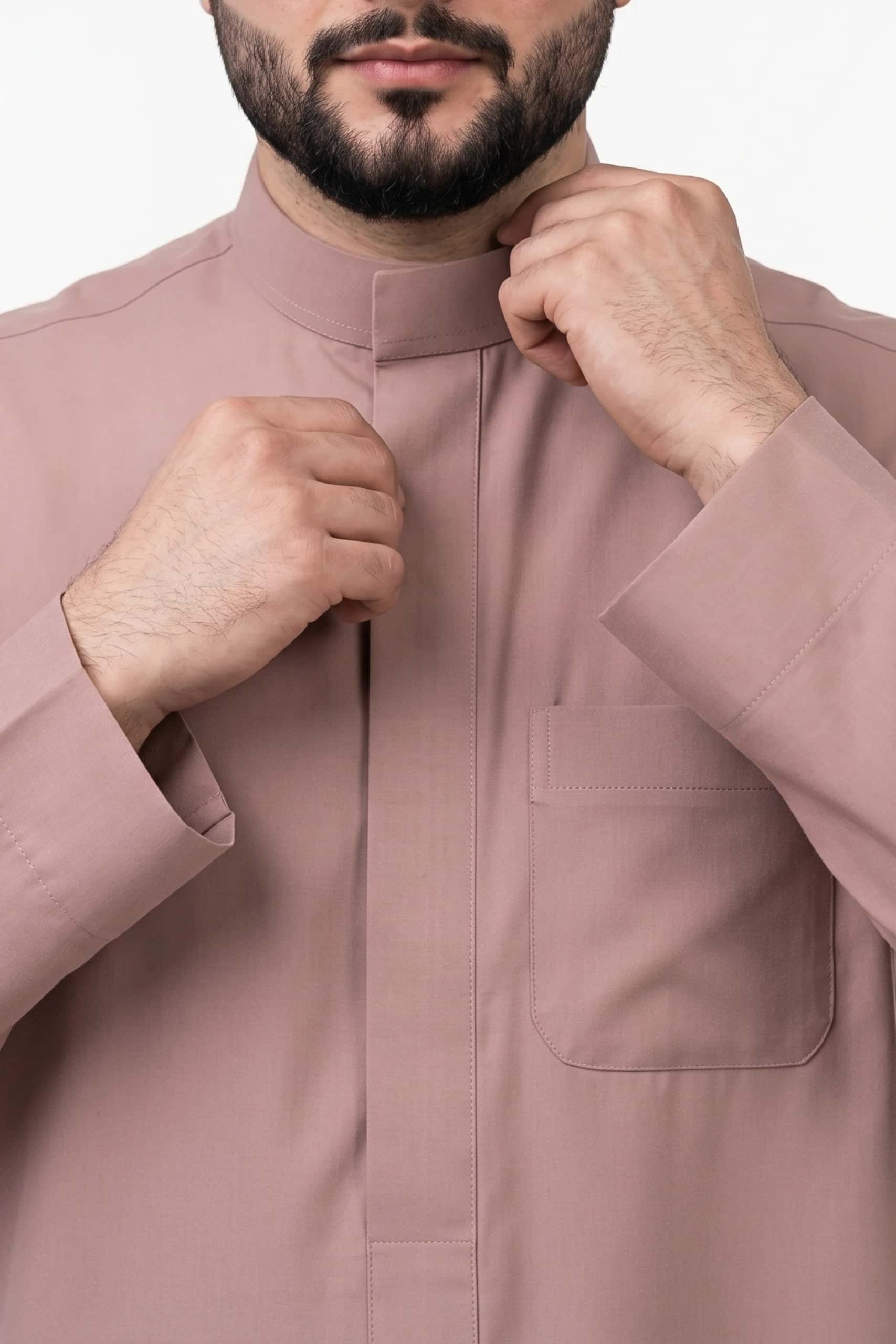 Muted Rose Saudi Thobe 4