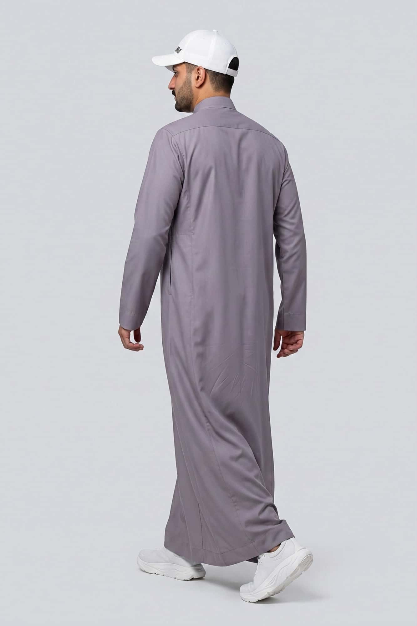 Mystic Grey Saudi Thobe - China Wool 9