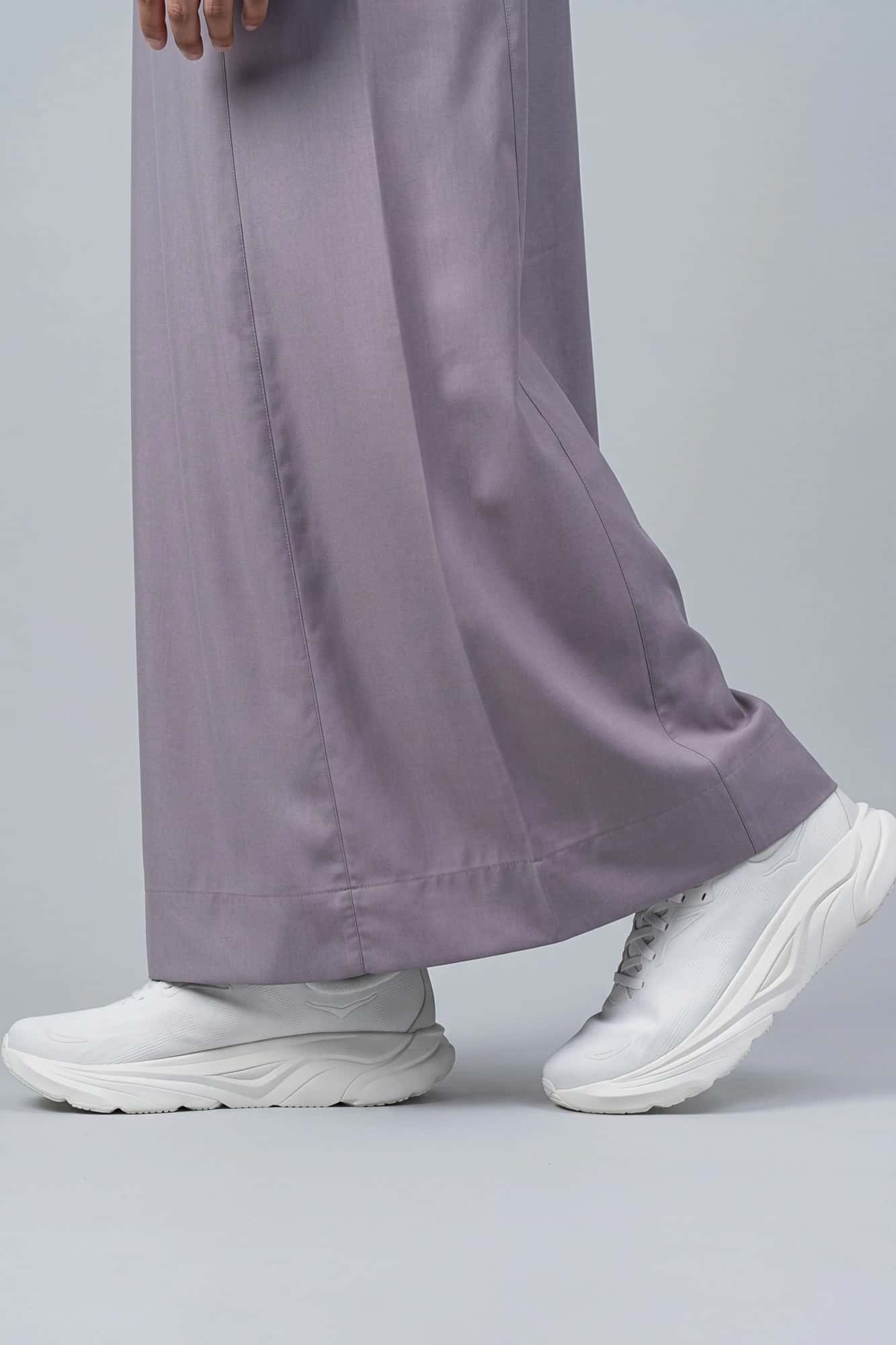 Mystic Grey Saudi Thobe - China Wool 8