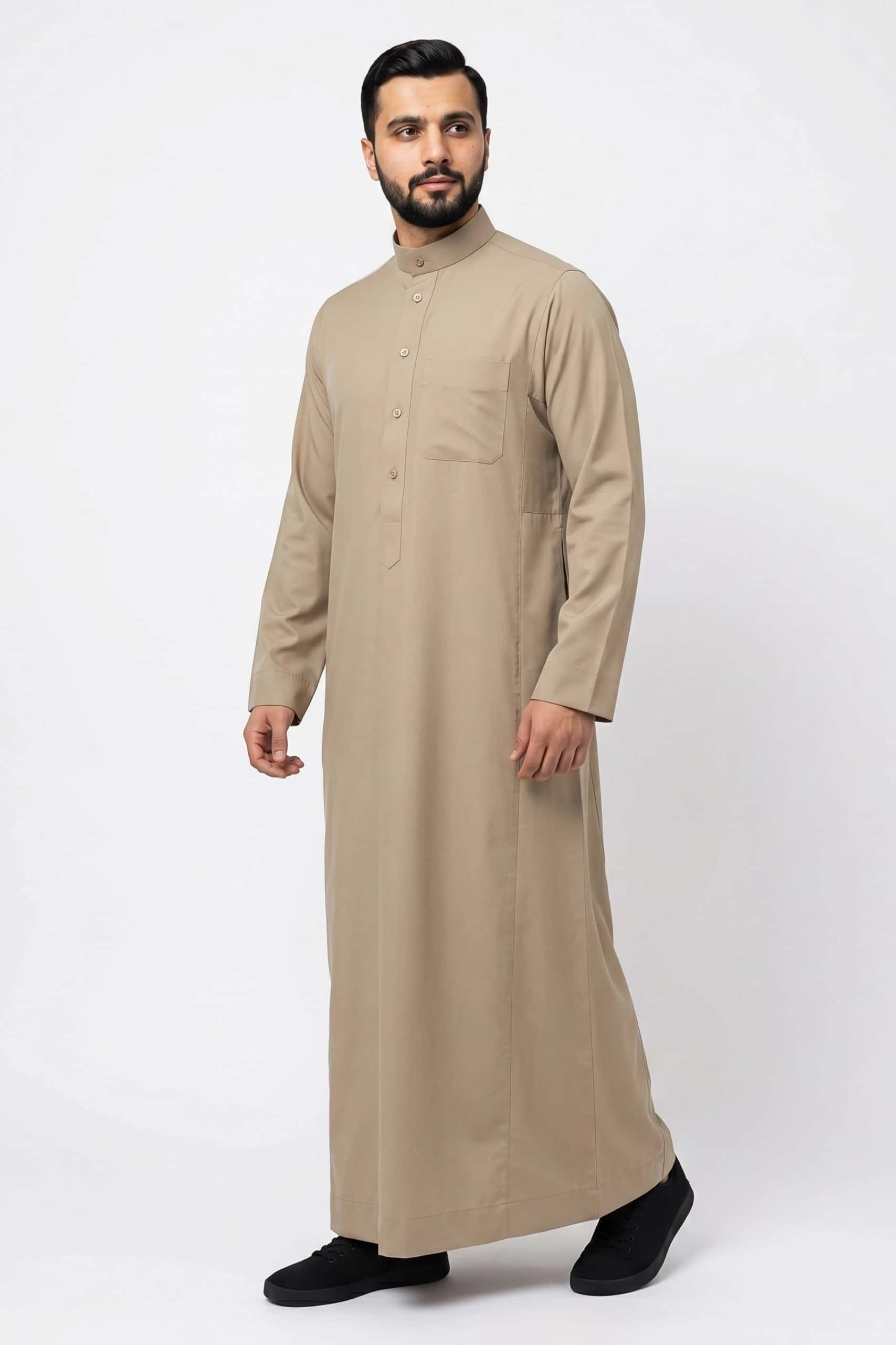 Pale Camel Saudi Thobe 3