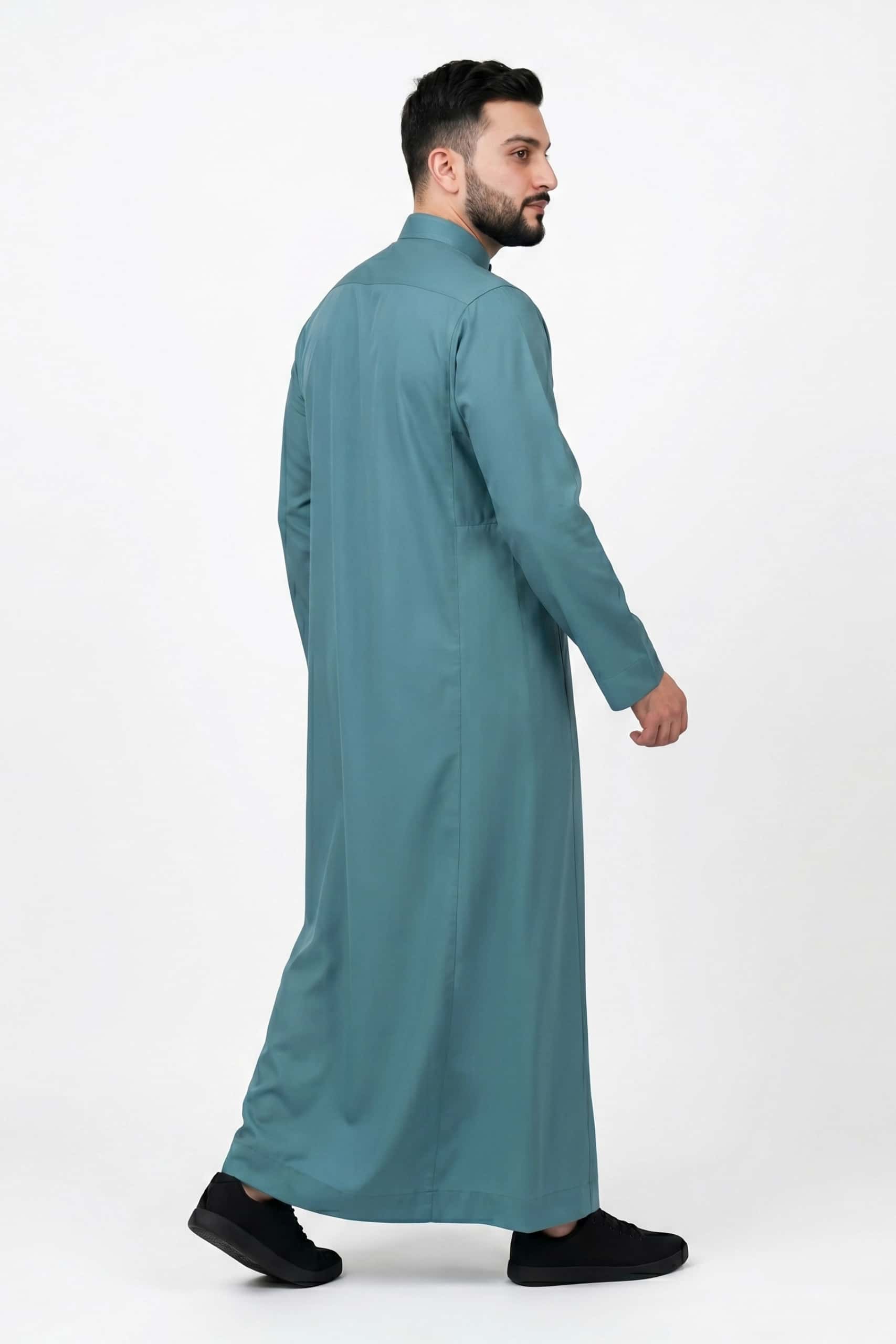 Soft Teal Saudi Thobe 9