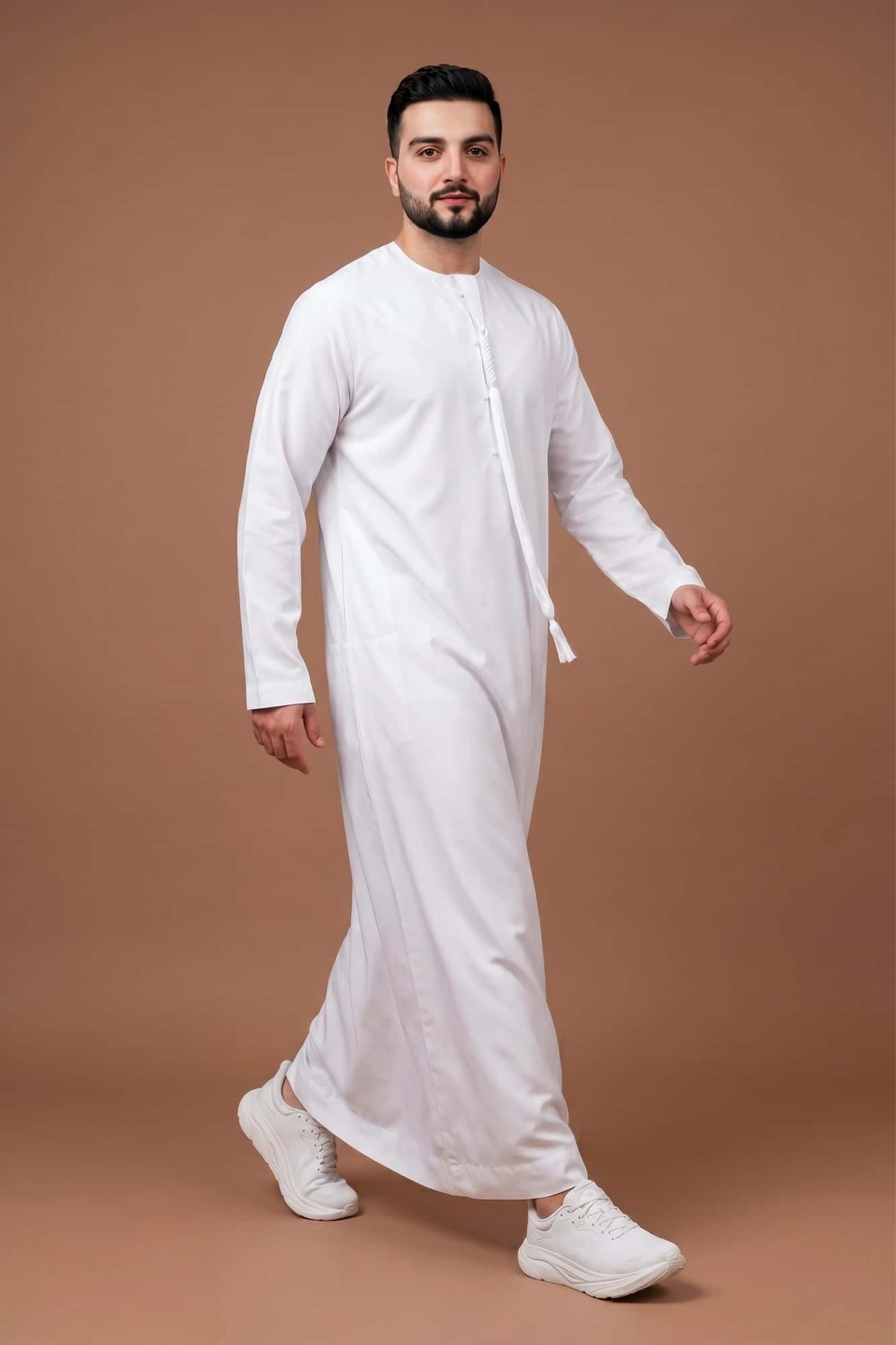 White Emirati Thobe - China Wool 4