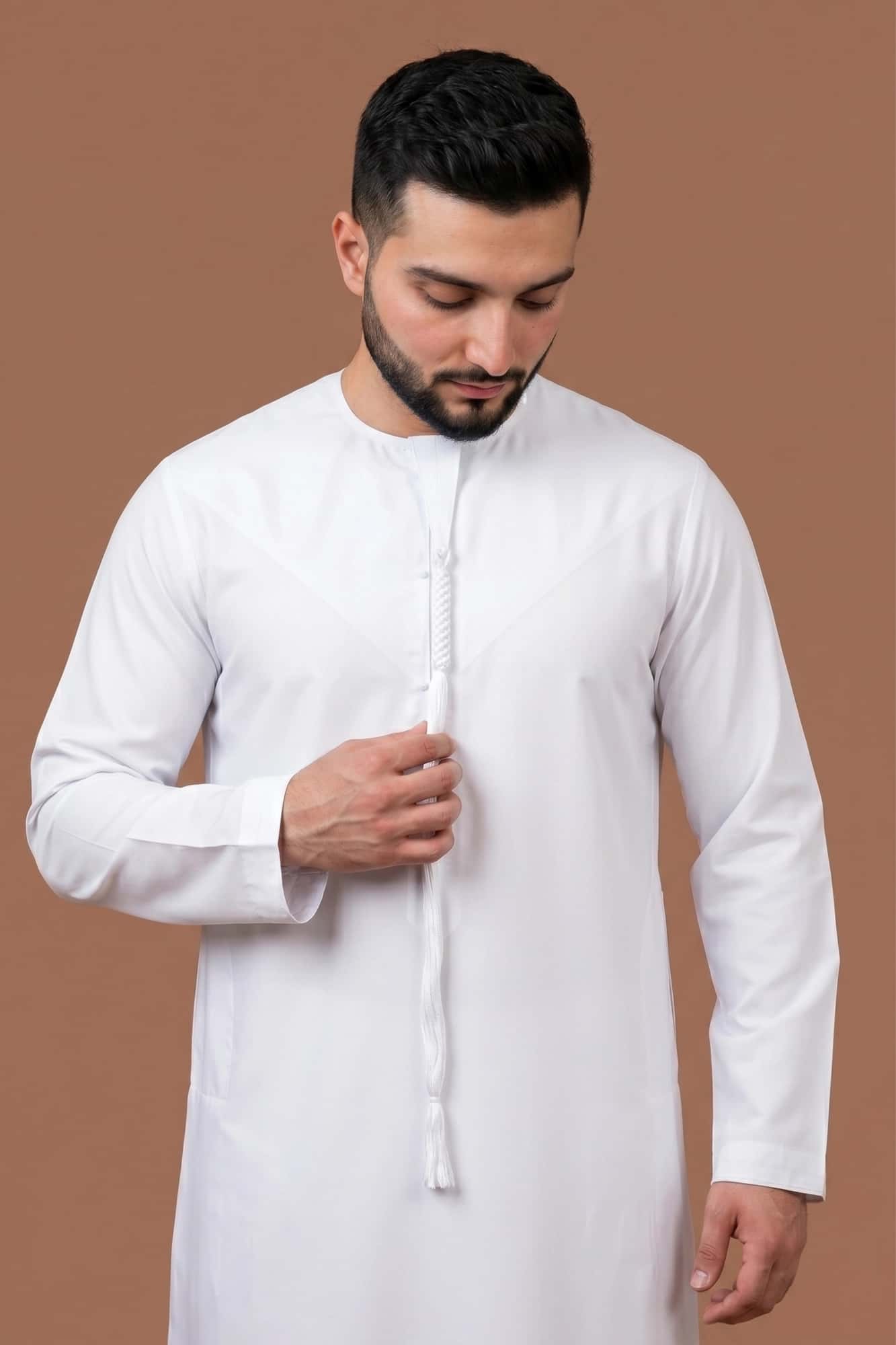 White Emirati Thobe - China Wool 6