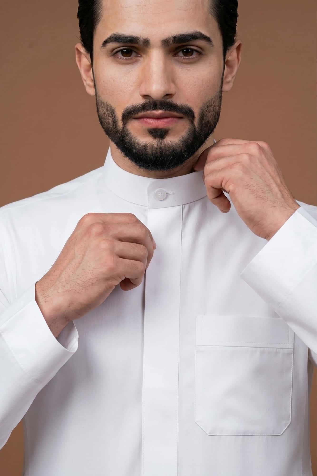 White Kuwaiti Thobe - China Wool 2