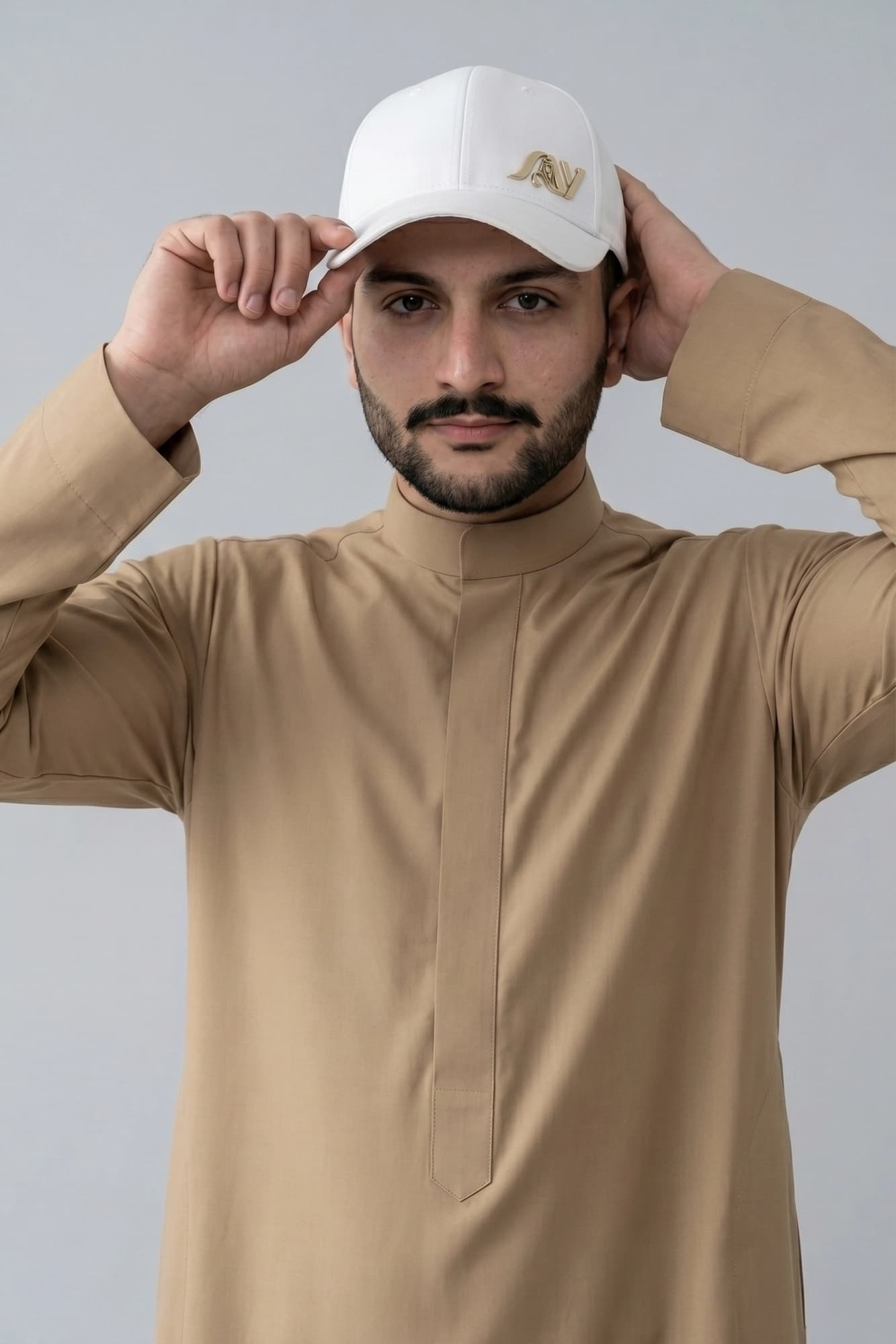 China Wool Basic Beige Saudi Thobe