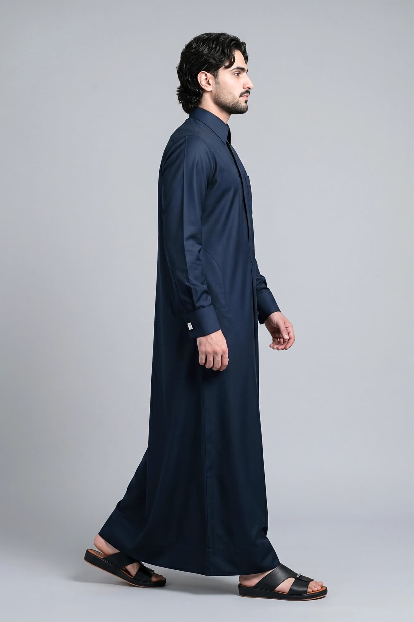 China Wool Dark Space Qatari Thobe