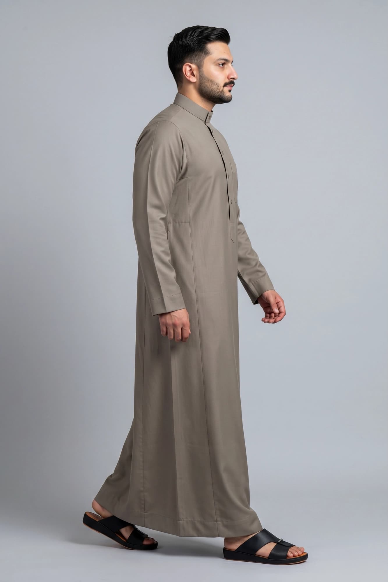 China Wool Forgotten Brown Saudi Thobe