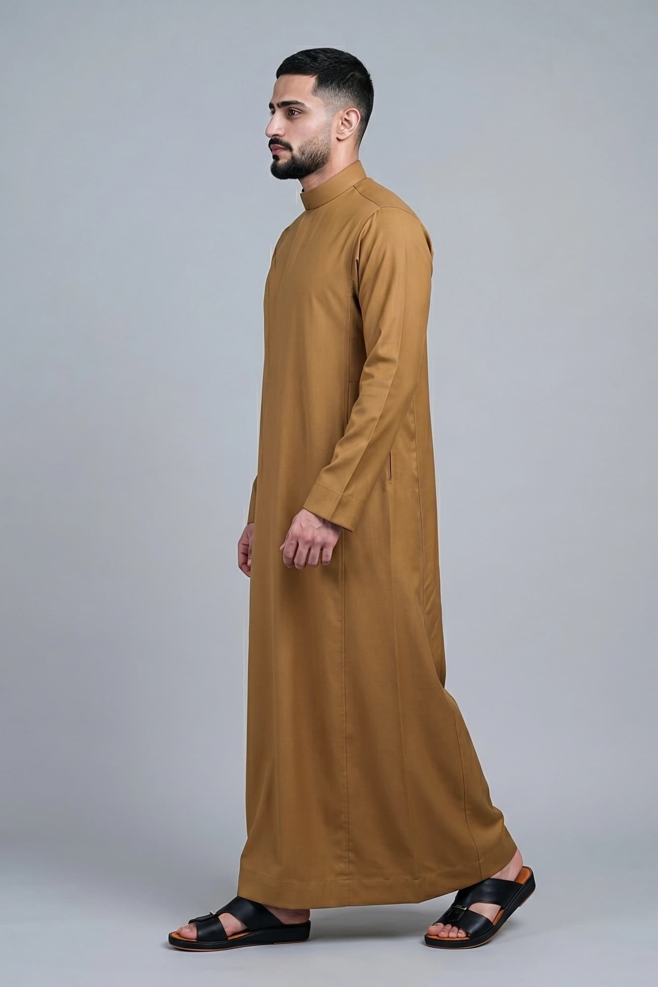China Wool Gold Ochre Saudi Thobe