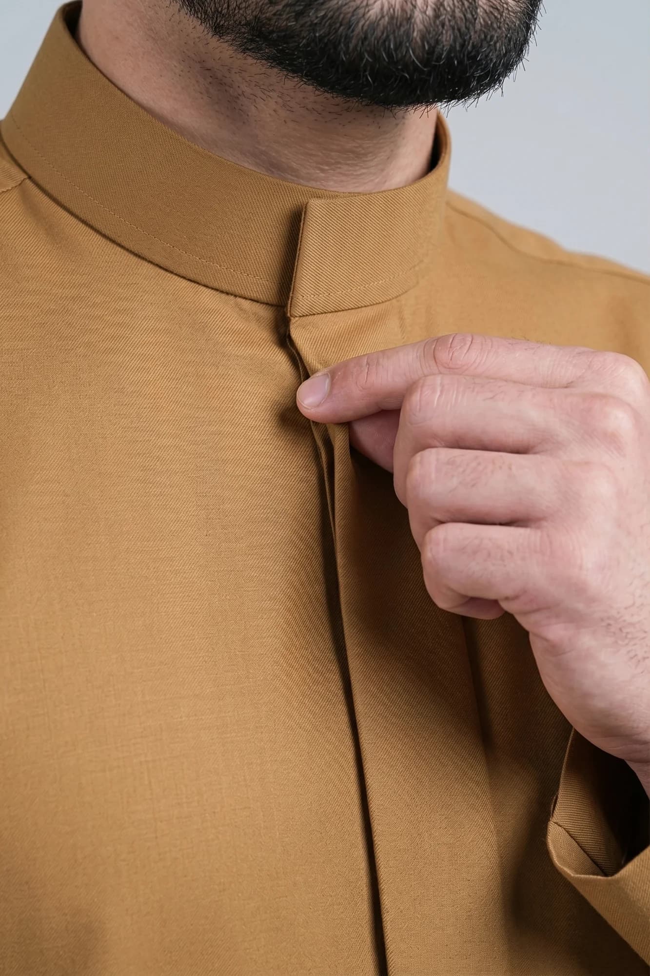 China Wool Gold Ochre Saudi Thobe