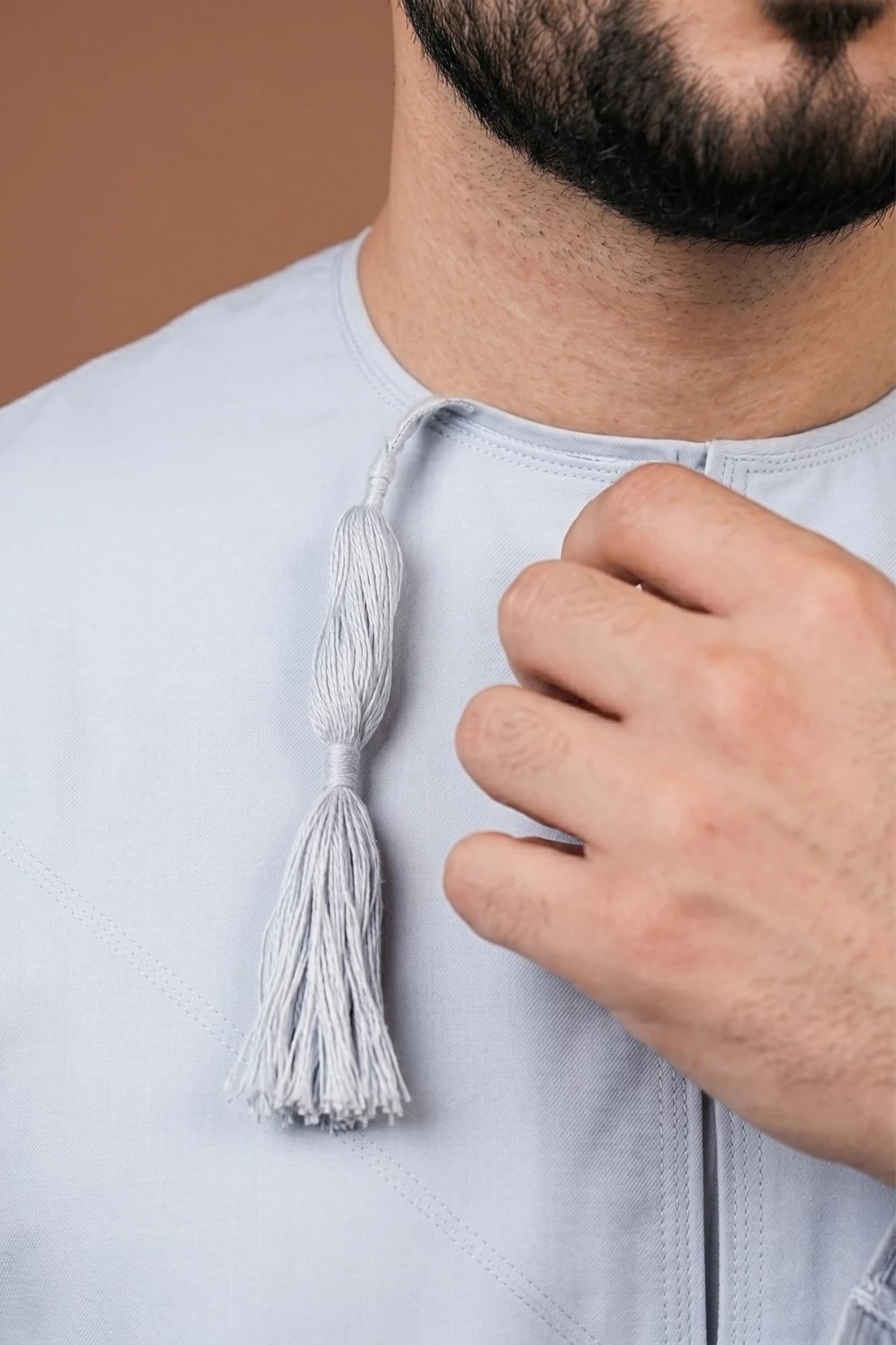 Chrome Grey Omani Thobe