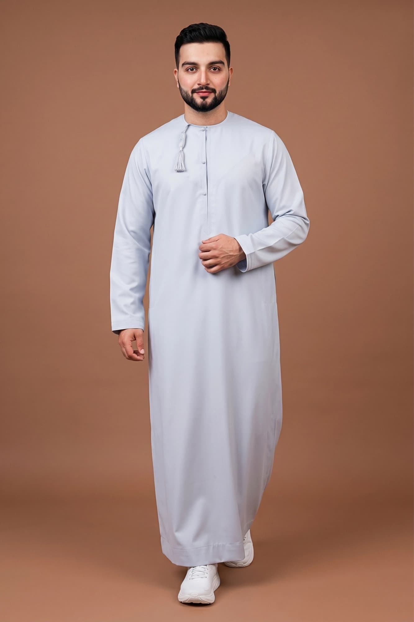 Chrome Grey Omani Thobe