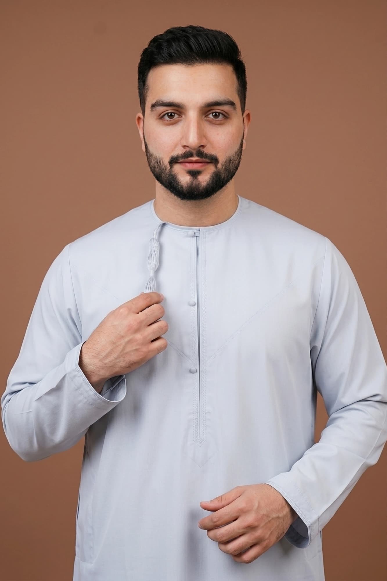 Chrome Grey Omani Thobe