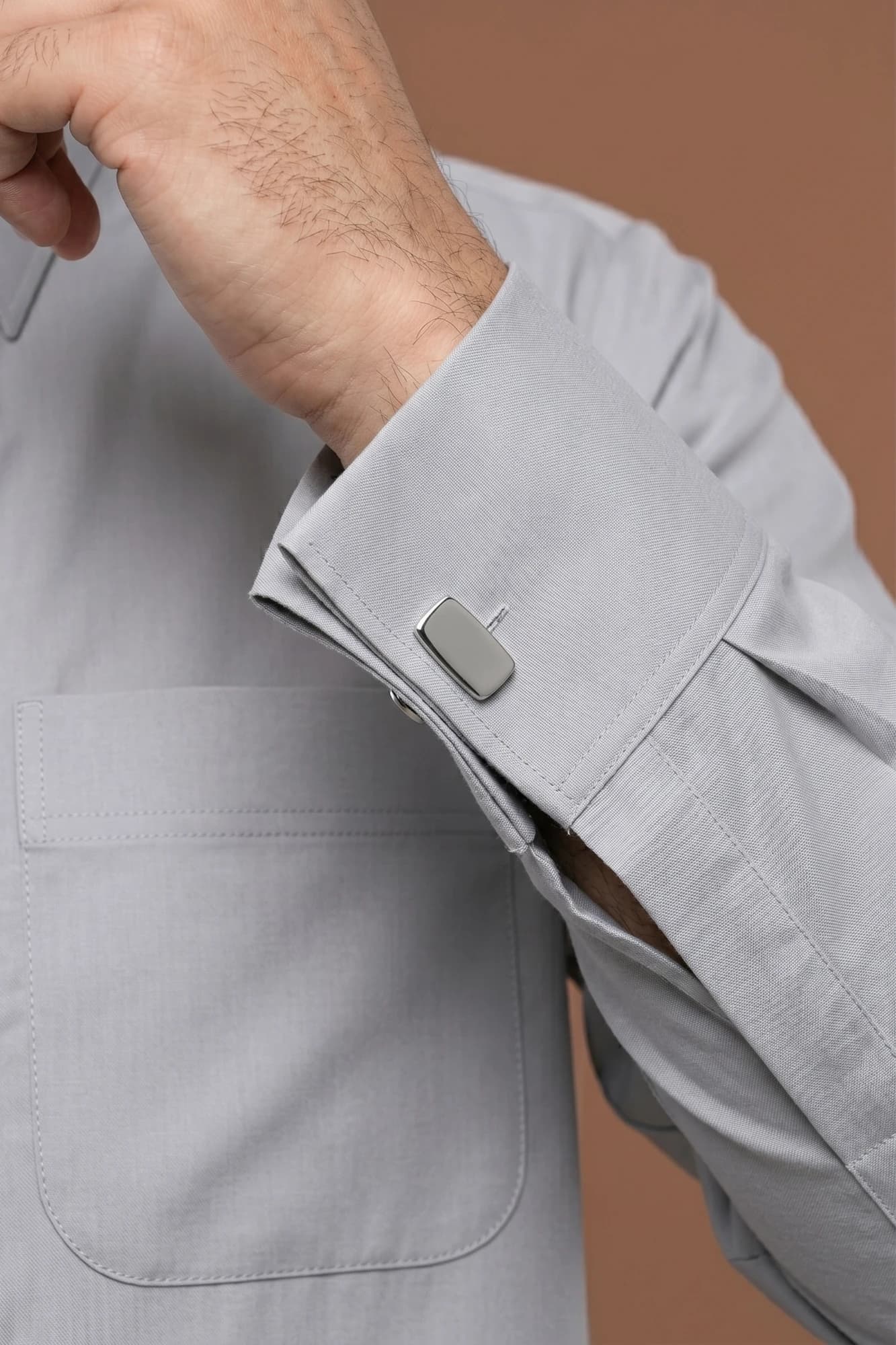 Cool Light Grey Qatari Thobe - Spun Polyester