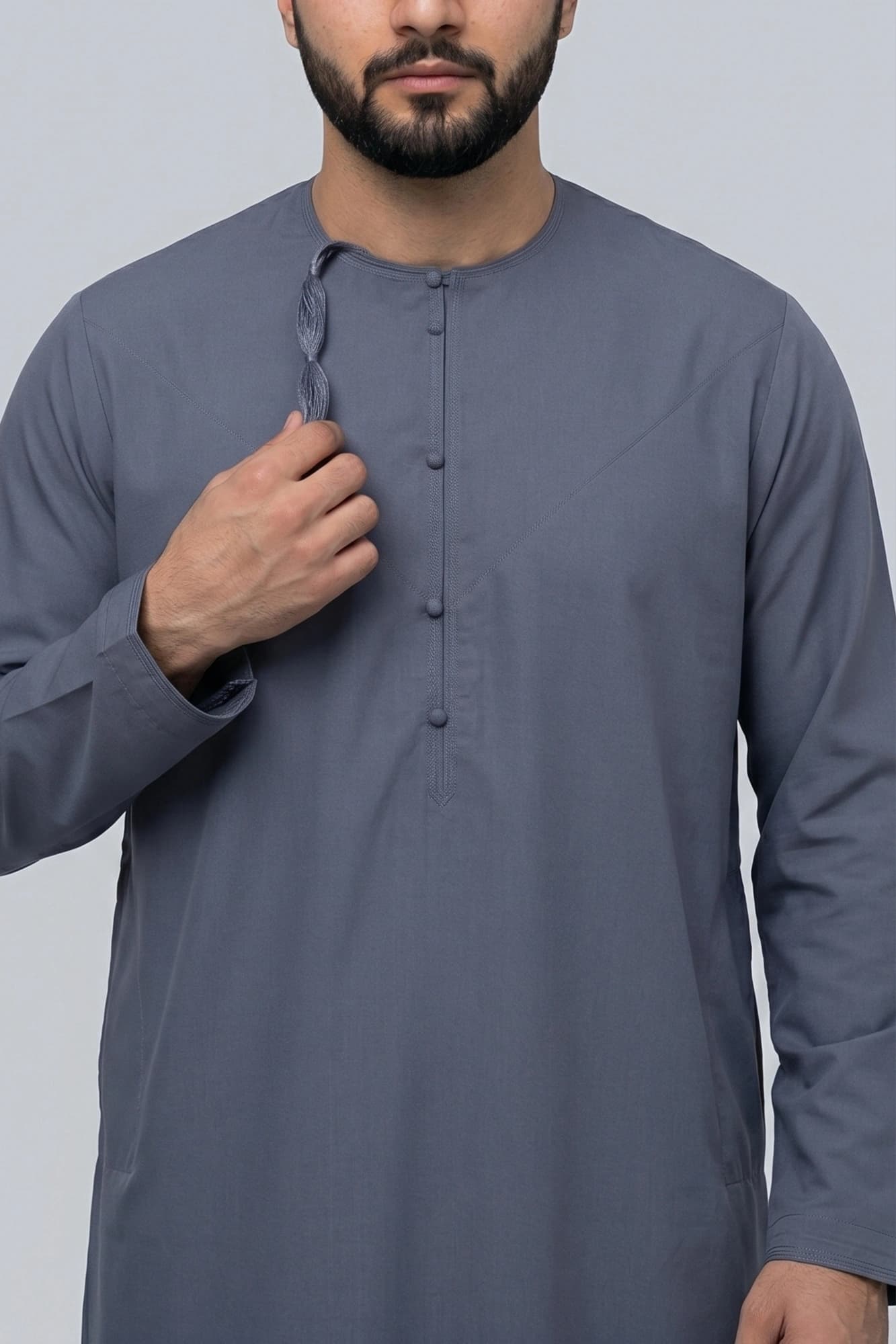 Dark Heather Omani Thobe