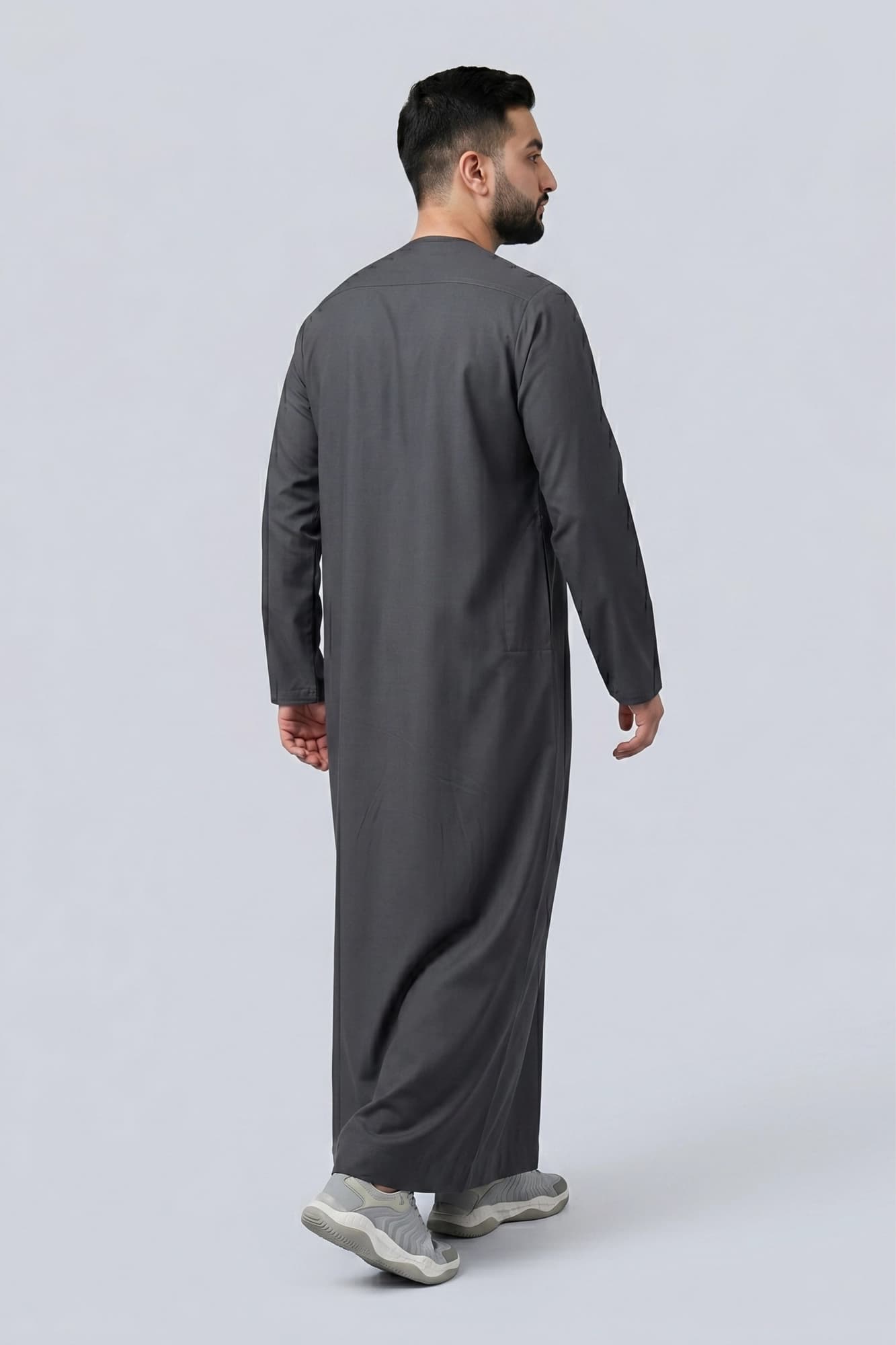 Dark Steel Gray Omani Thobe