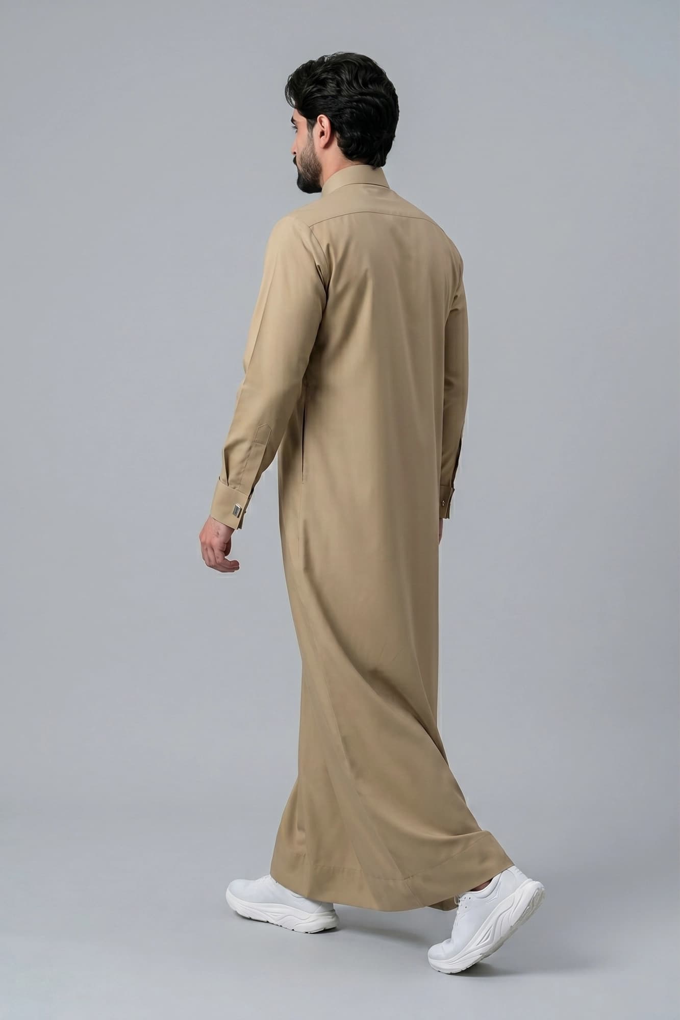 Dusty Gold Qatari Thobe - Spun Polyester