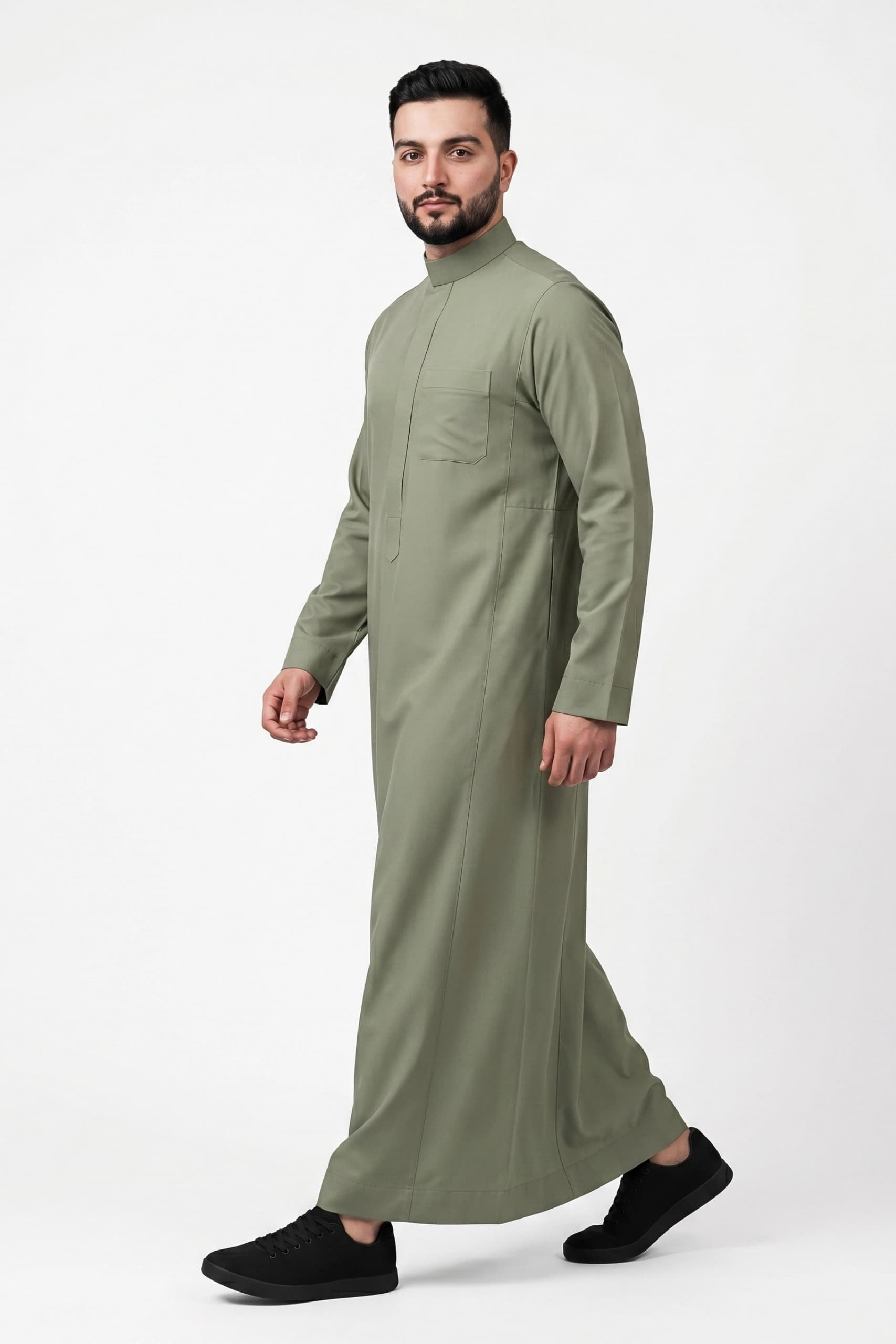 Dusty Olive Saudi Thobe