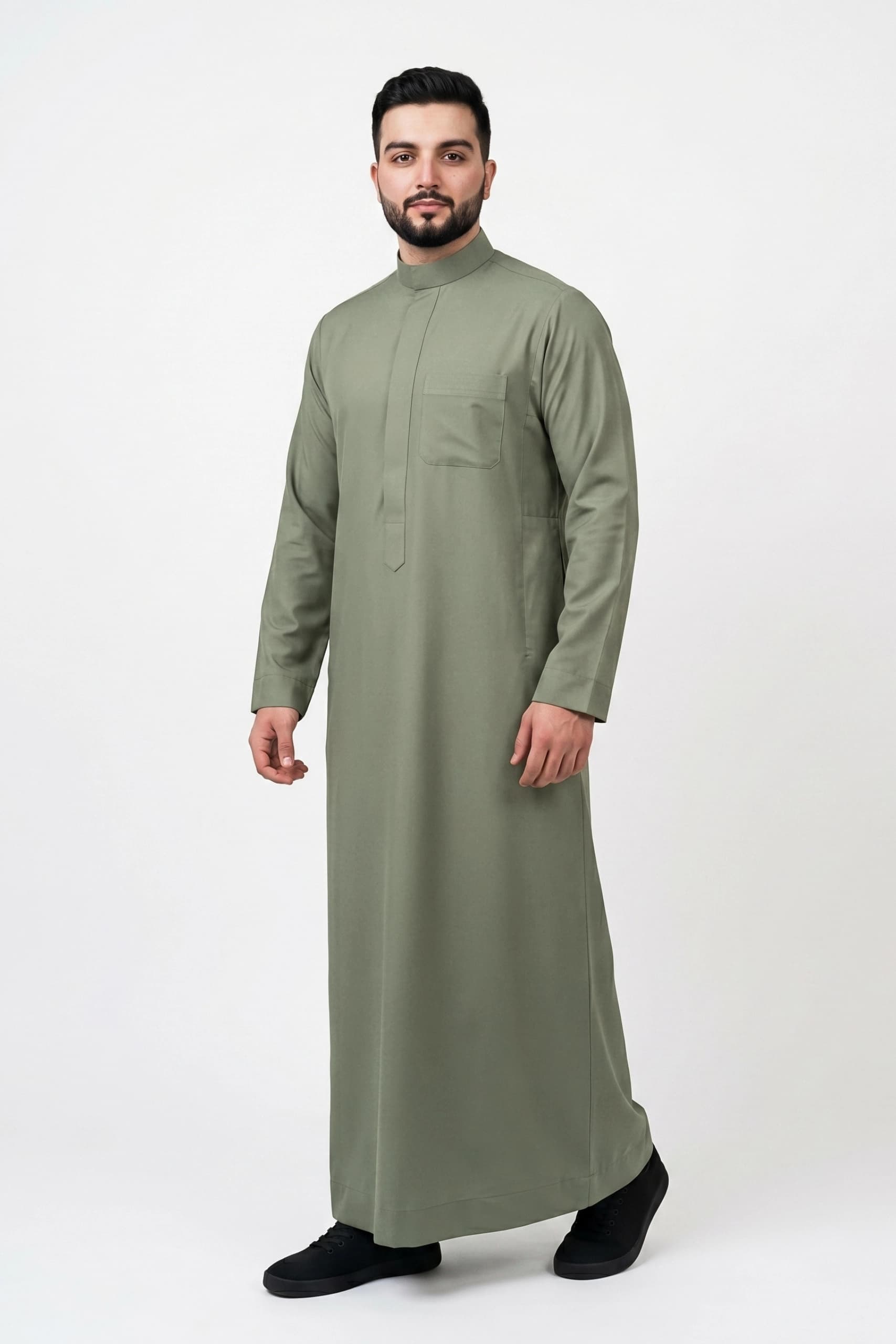 Dusty Olive Saudi Thobe