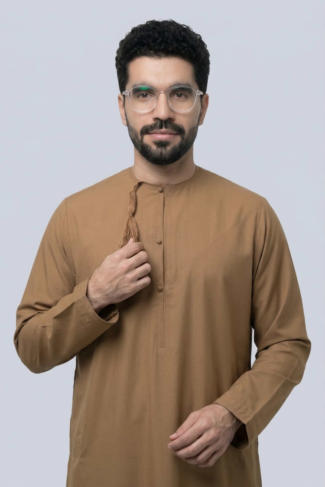 Honey Brown Omani Thobe