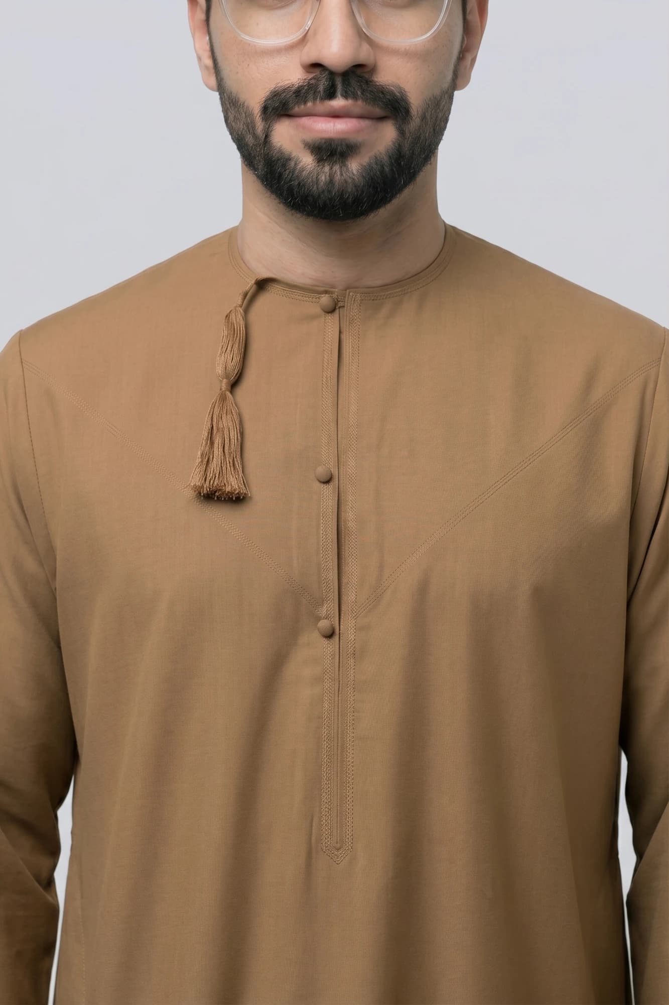 Honey Brown Omani Thobe