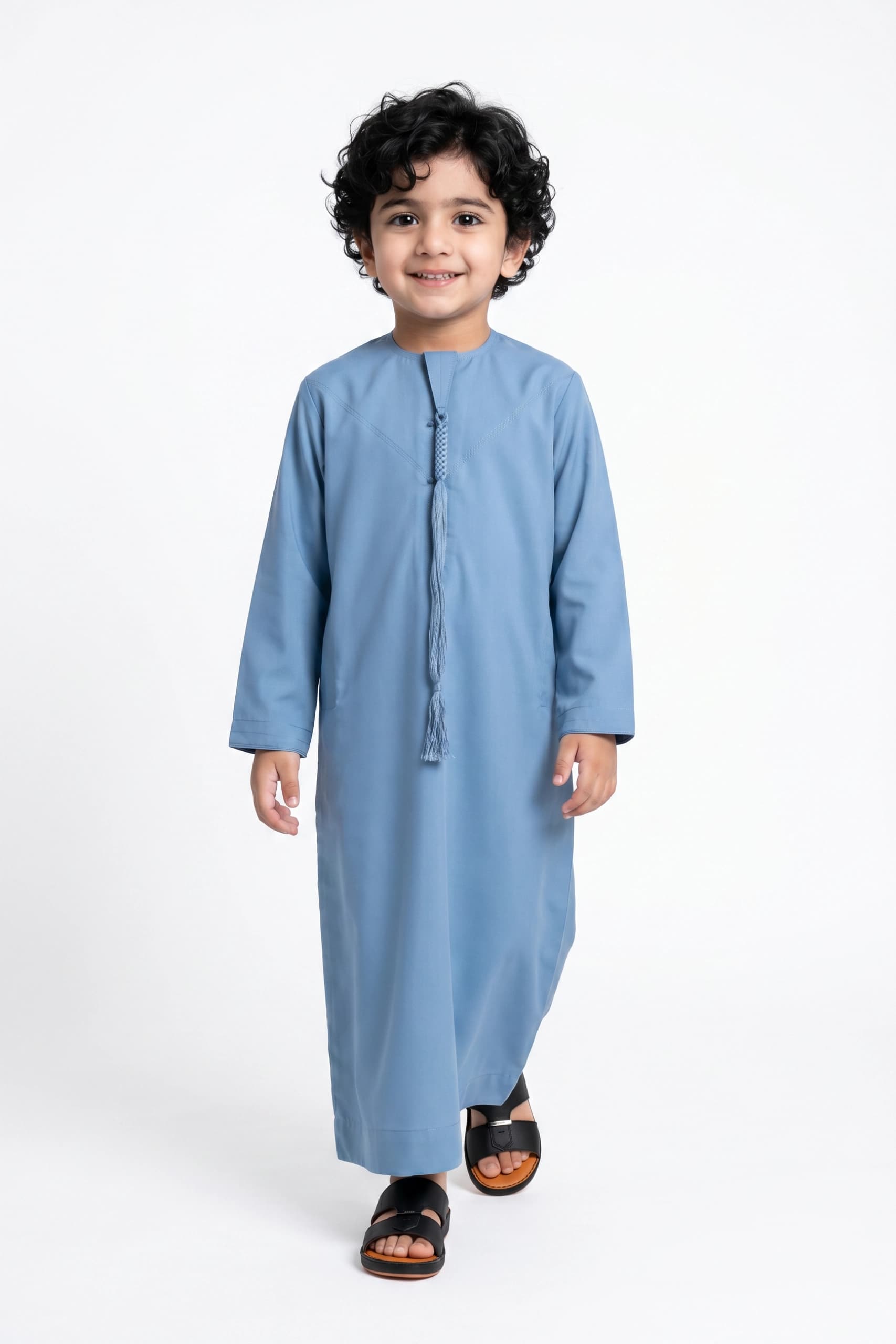 Muted Denim Kids Thobe
