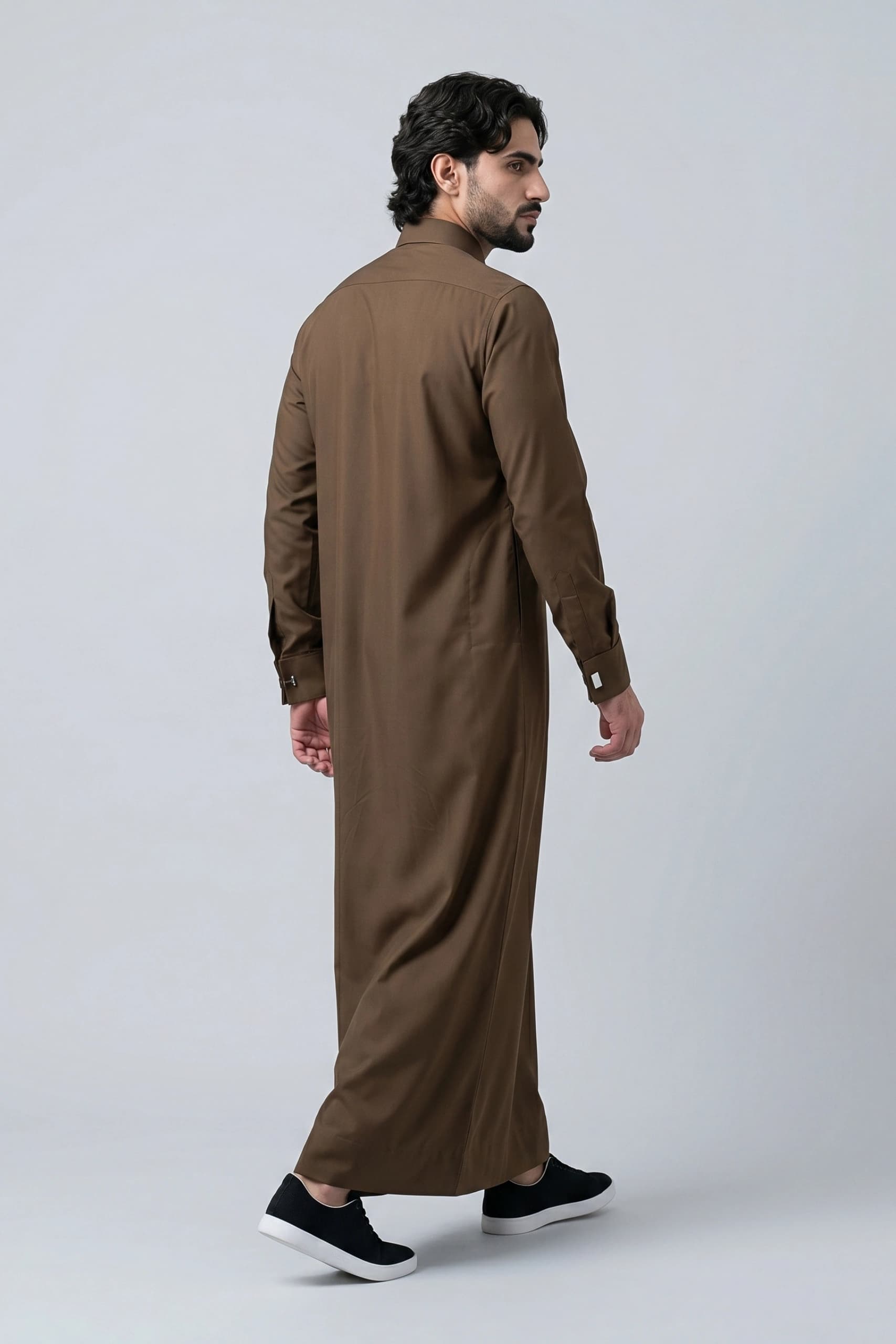 Teakwood Qatari Thobe - Spun Polyester