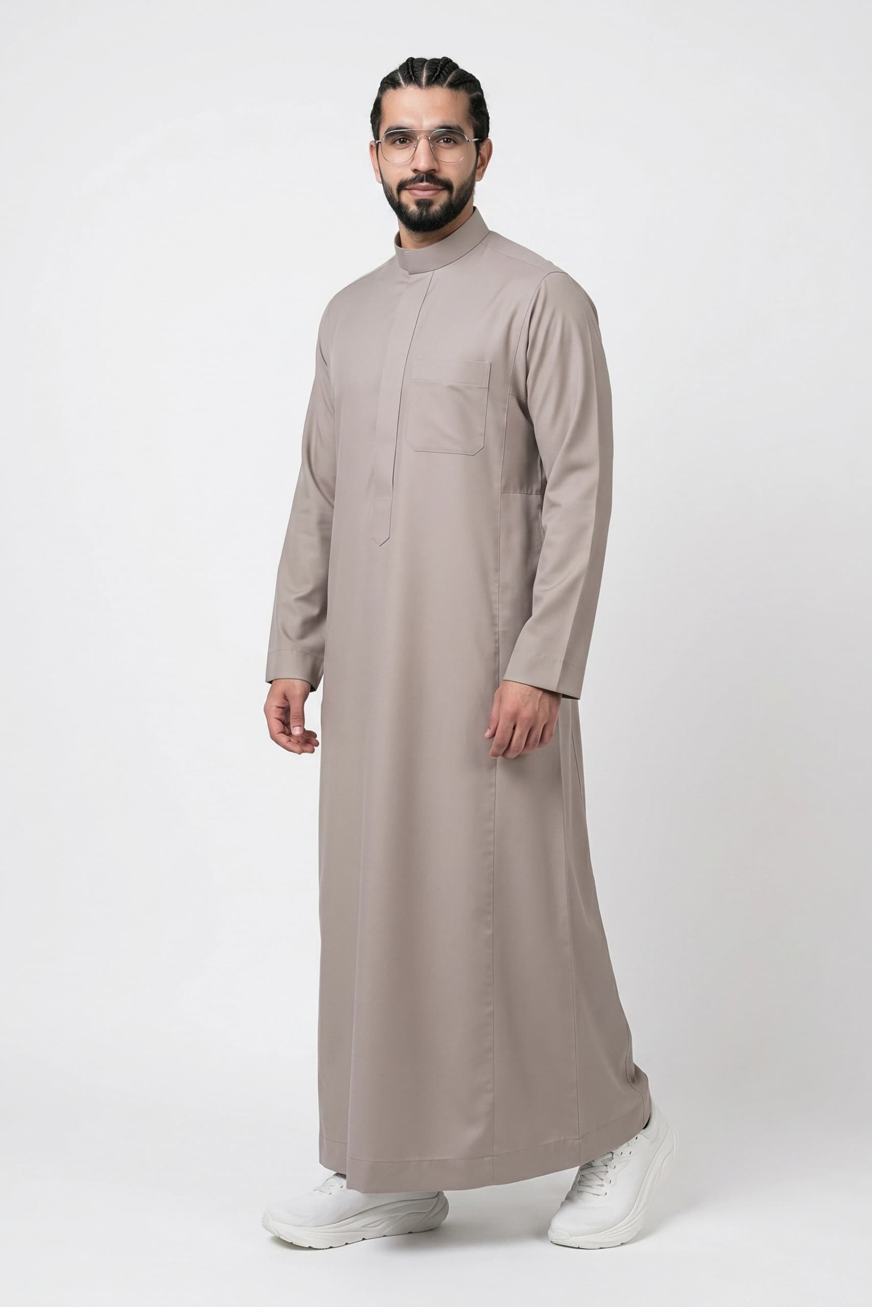 Muted Taupe Saudi Thobe