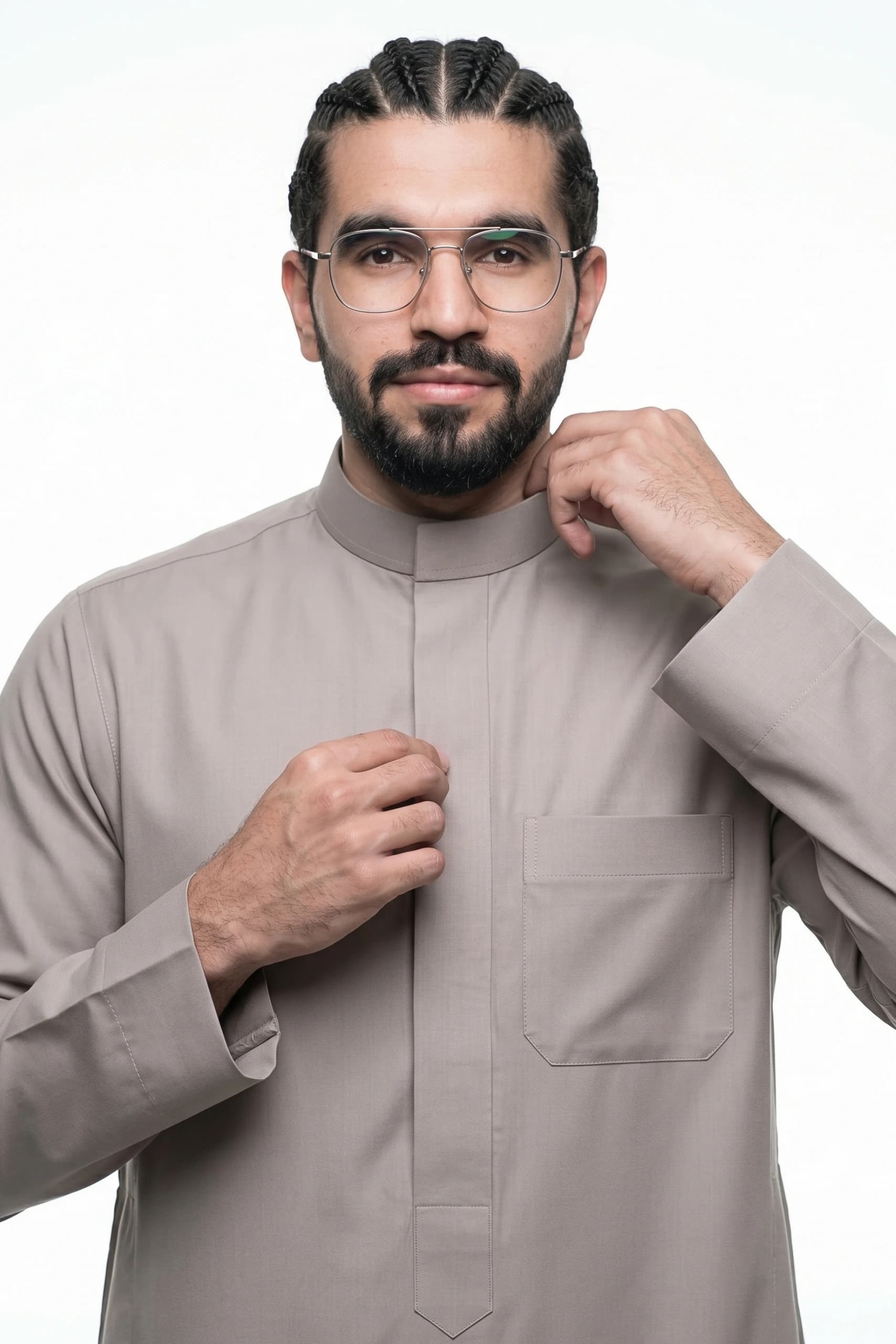 Muted Taupe Saudi Thobe