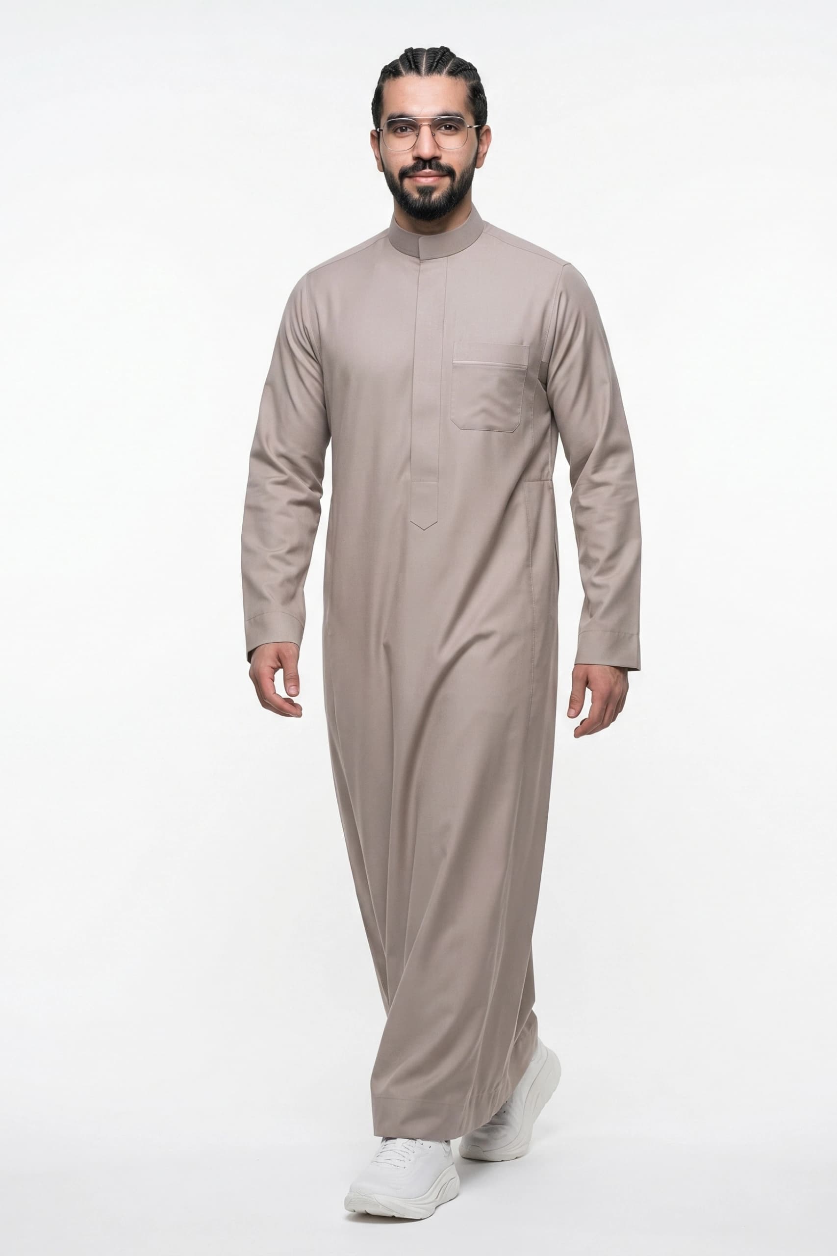 Muted Taupe Saudi Thobe