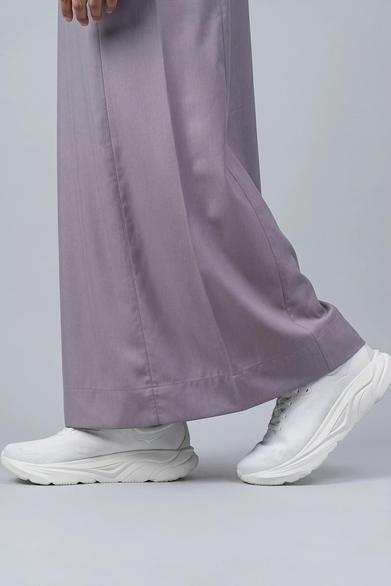 Mystic Grey Saudi Thobe - China Wool