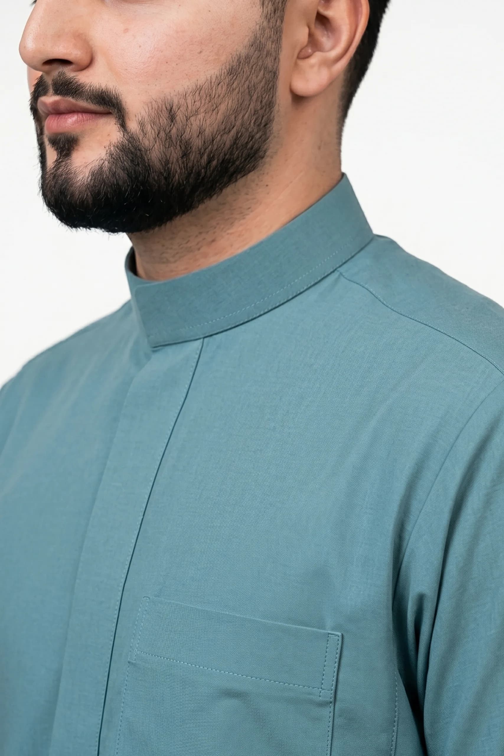 Soft Teal Saudi Thobe