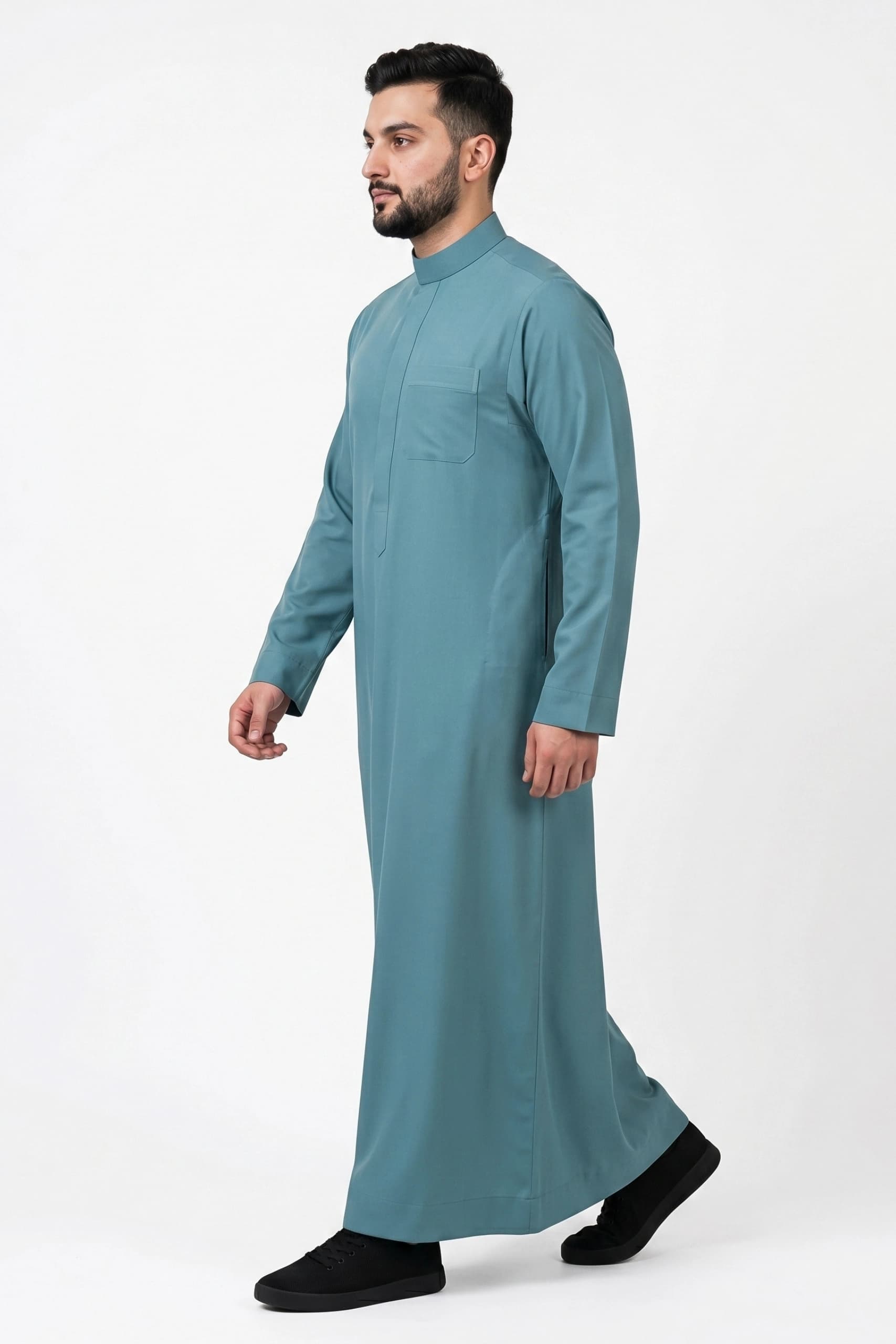 Soft Teal Saudi Thobe